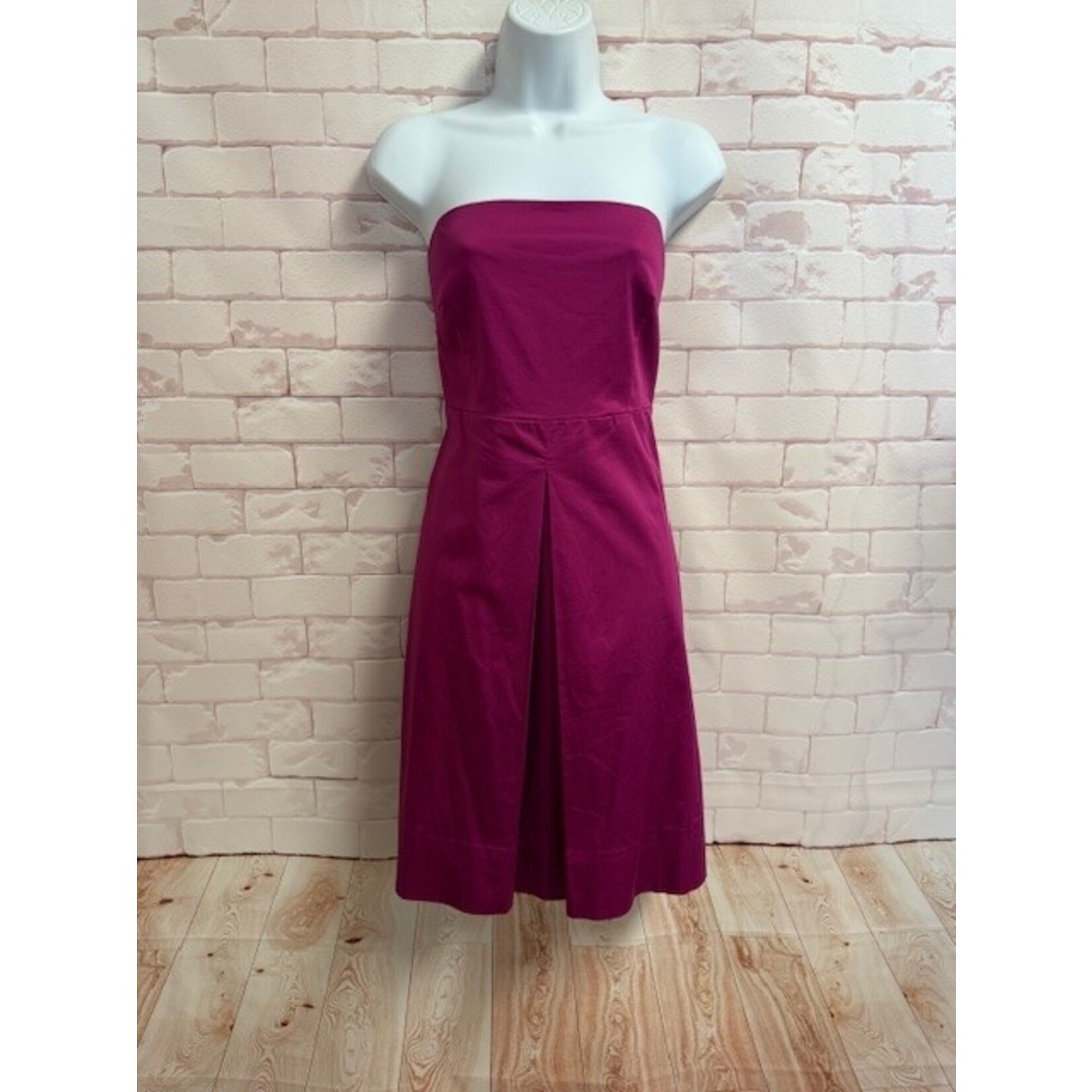 New York & Co., Magenta, Strapless, Dress, 12