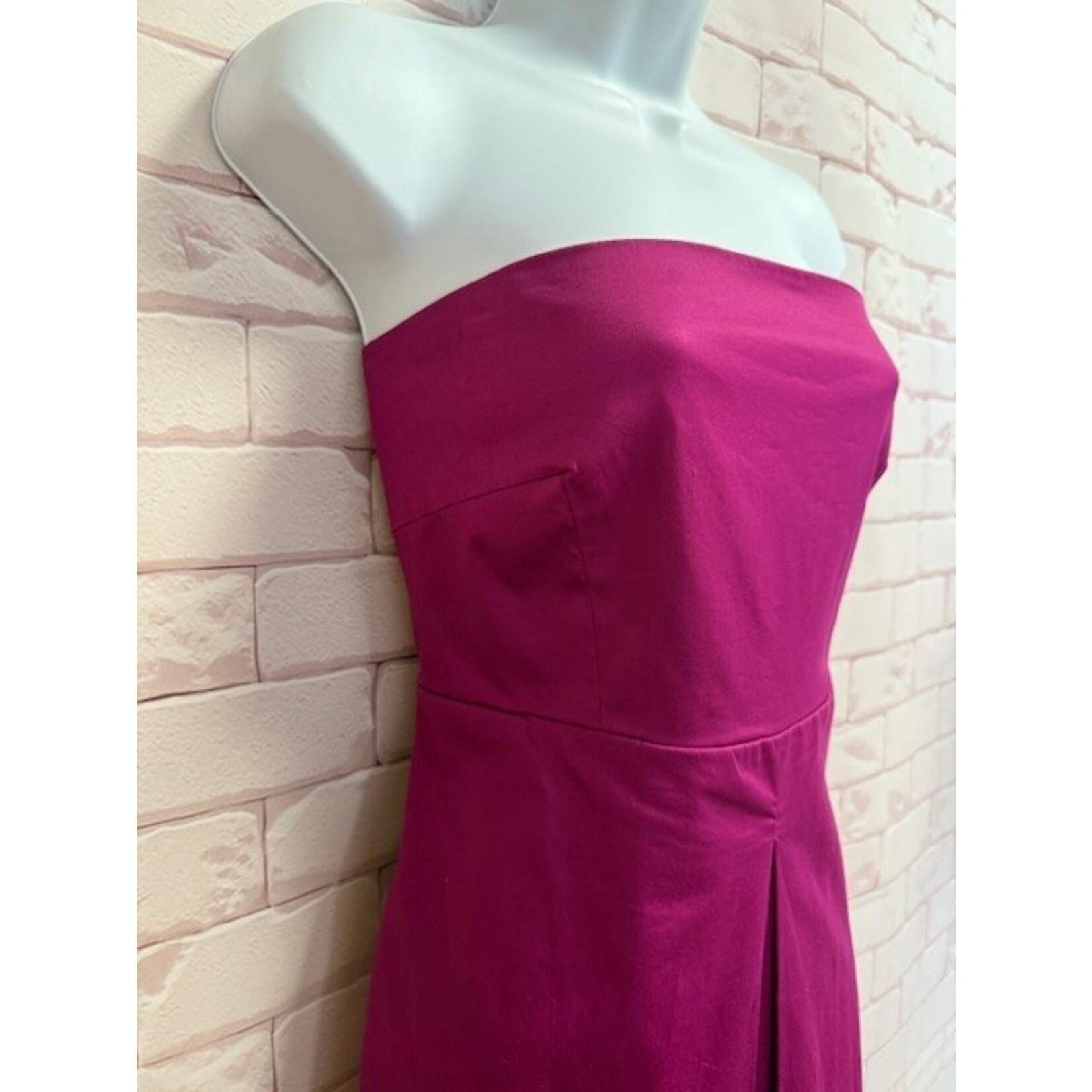 New York & Co., Magenta, Strapless, Dress, 12