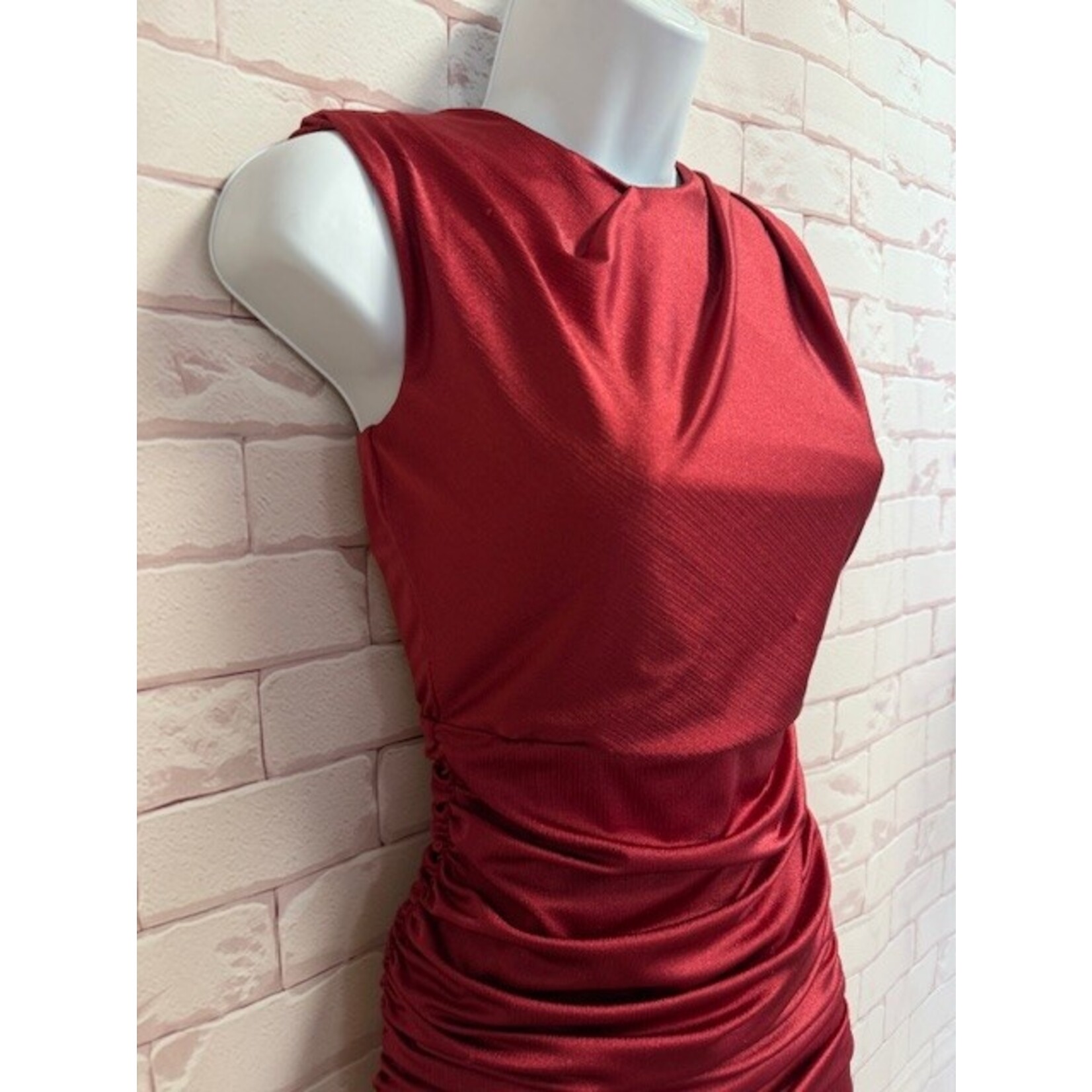 Michael Costello, Red, Dress, XSmall, MSRP $298