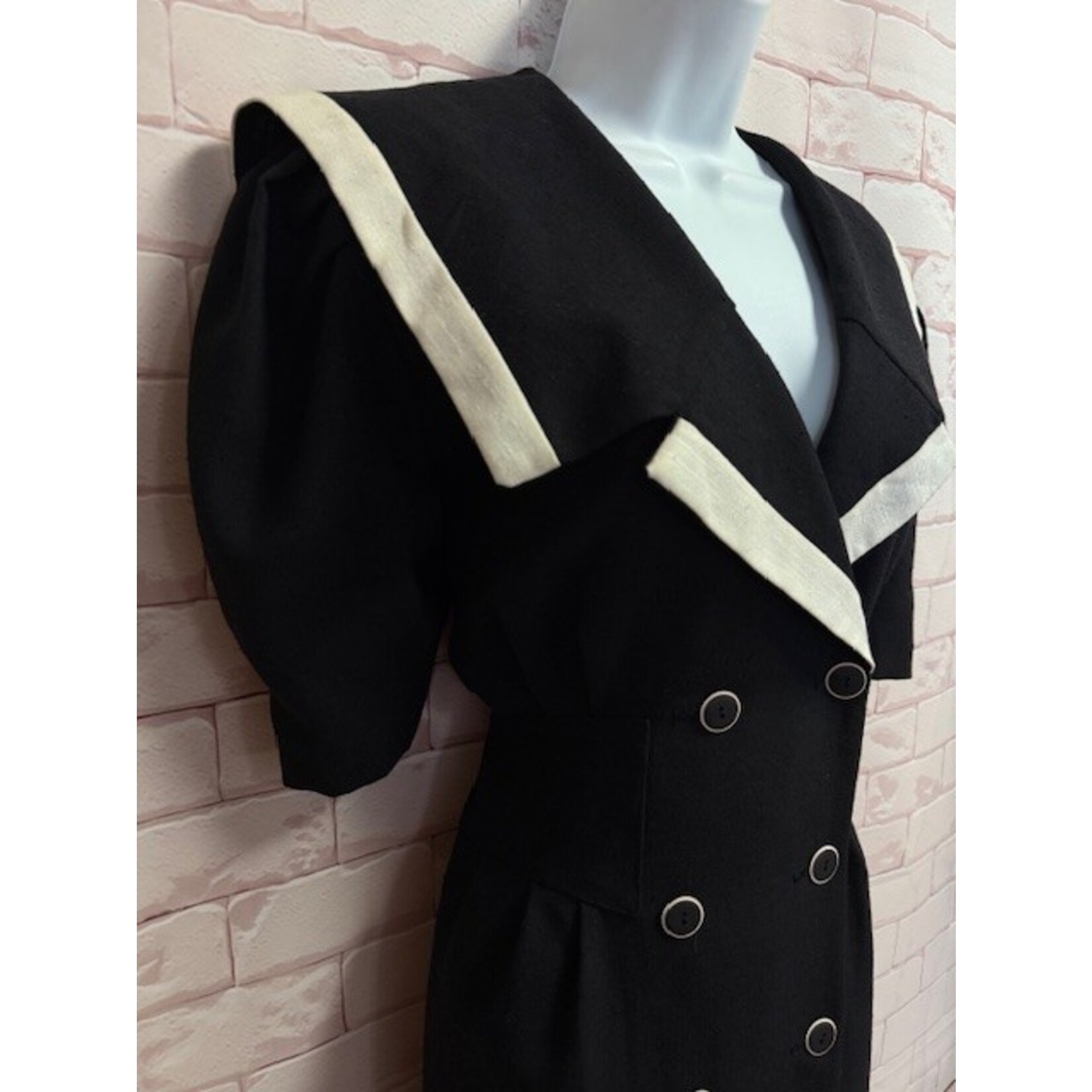 REO Originals, Cream, Black, Dress, 12