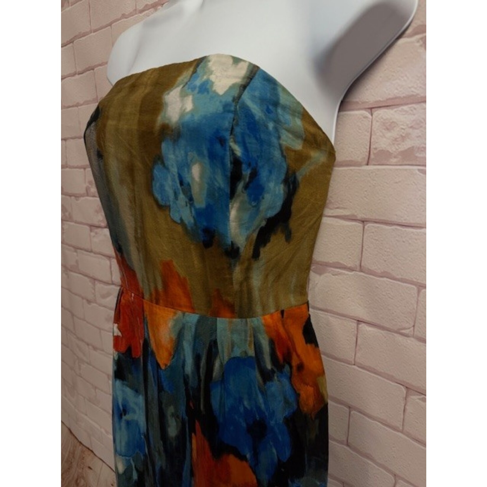 Moulinette Soeurs, Orange, Blue, Gold, Dress, 6