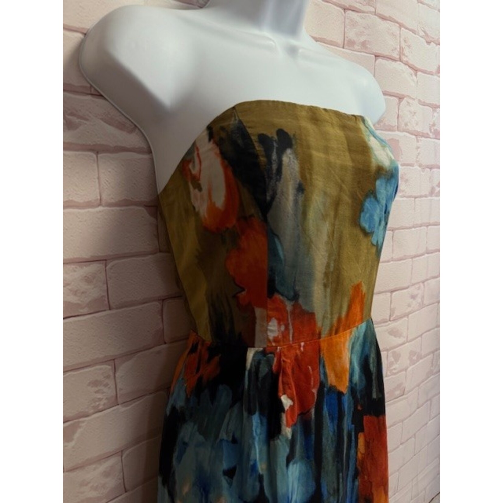 Moulinette Soeurs, Orange, Blue, Gold, Dress, 6