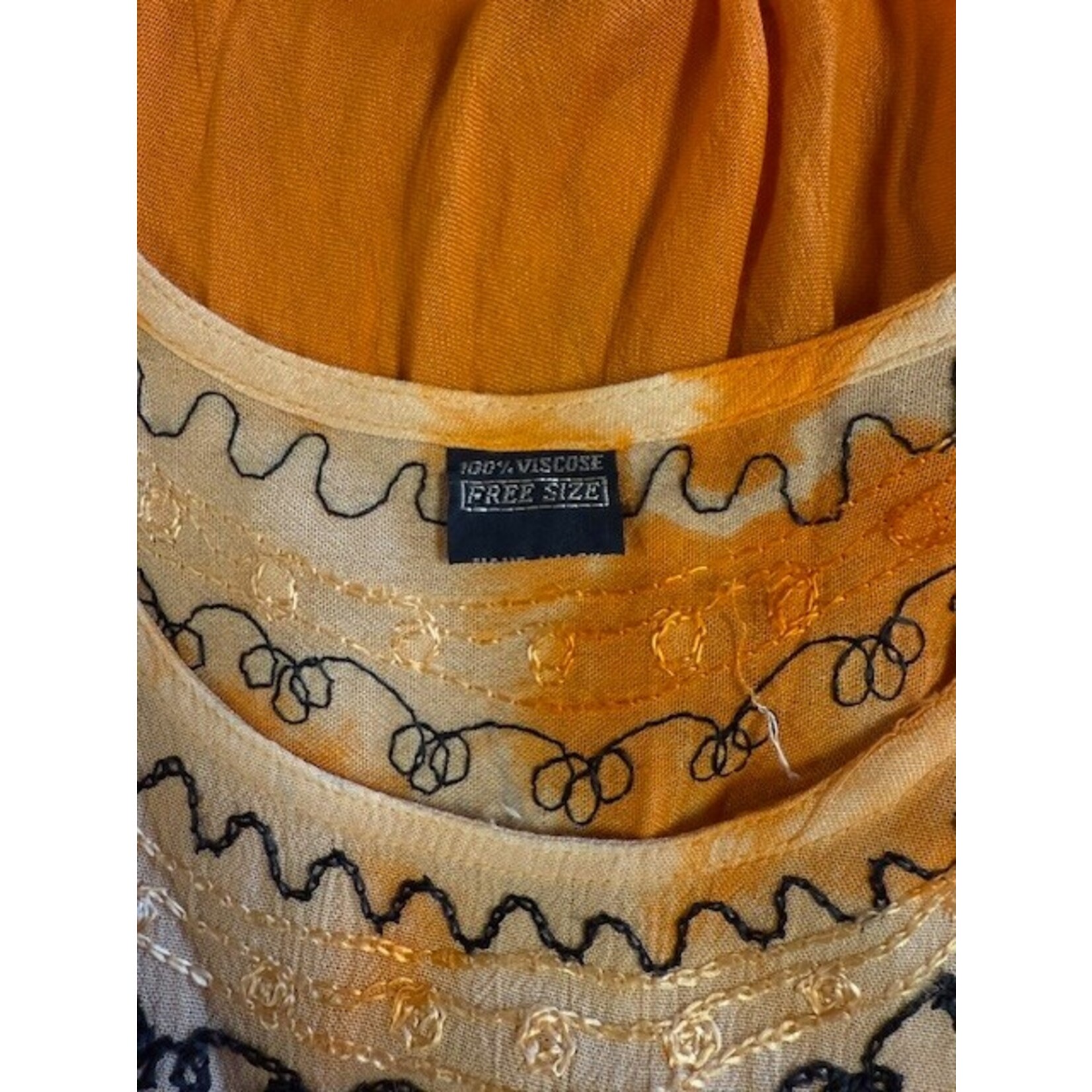 Unlabeled, Orange, Tie Dye, One Size, Dress