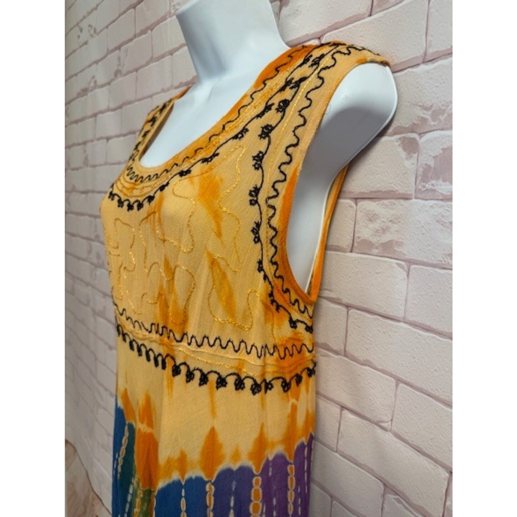 Unlabeled, Orange, Tie Dye, One Size, Dress