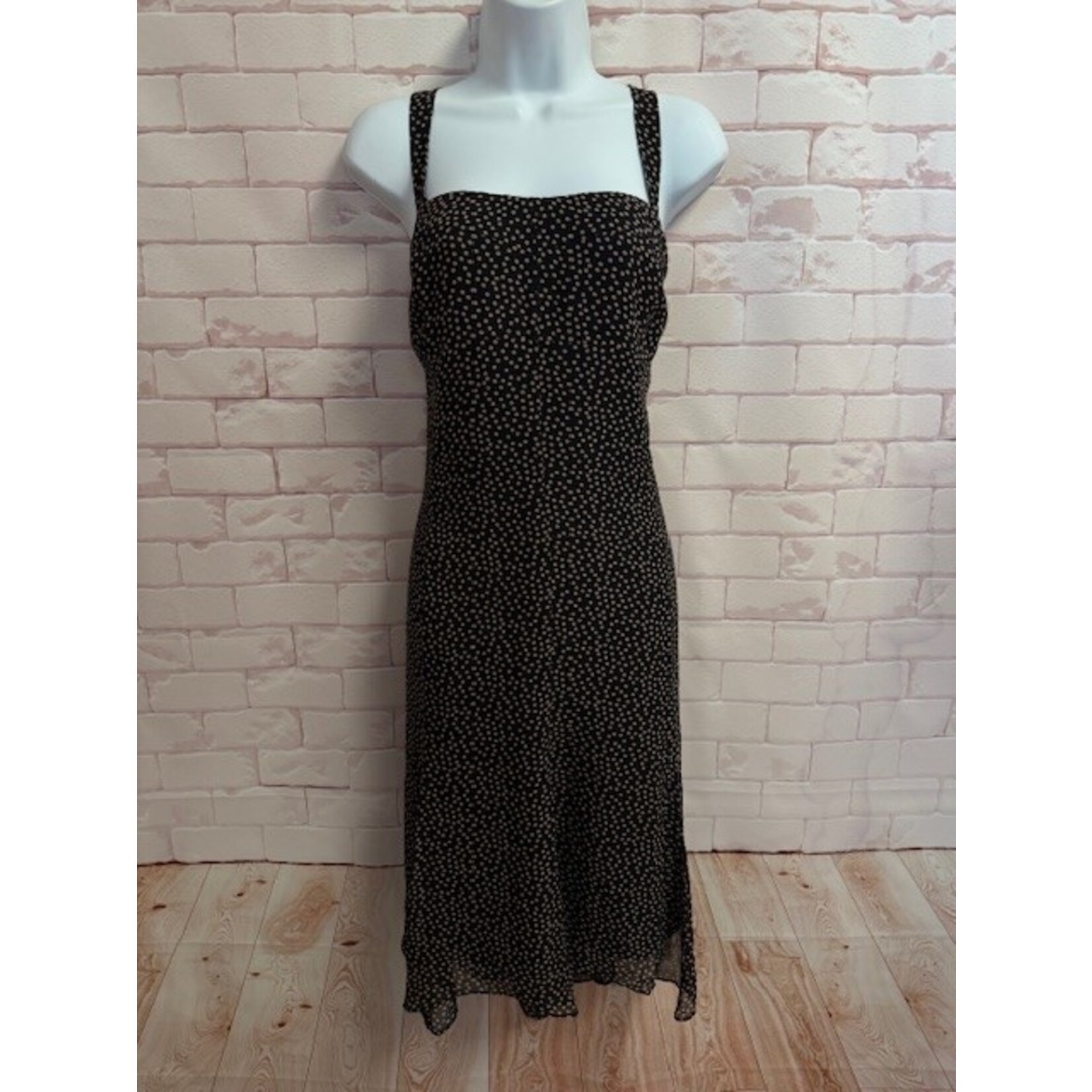 Nine West, Black, Tan, Dress, 16