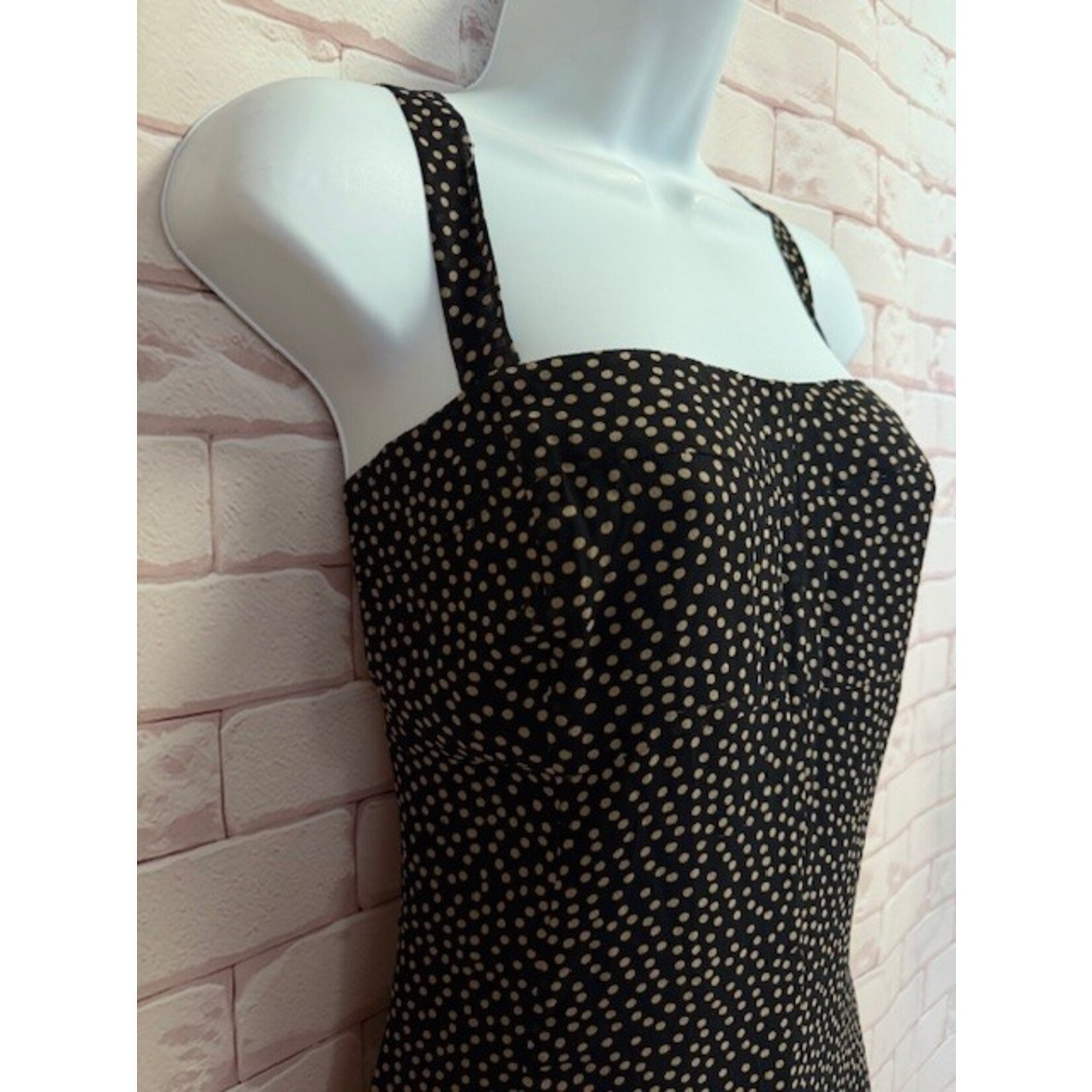 Nine West, Black, Tan, Dress, 16