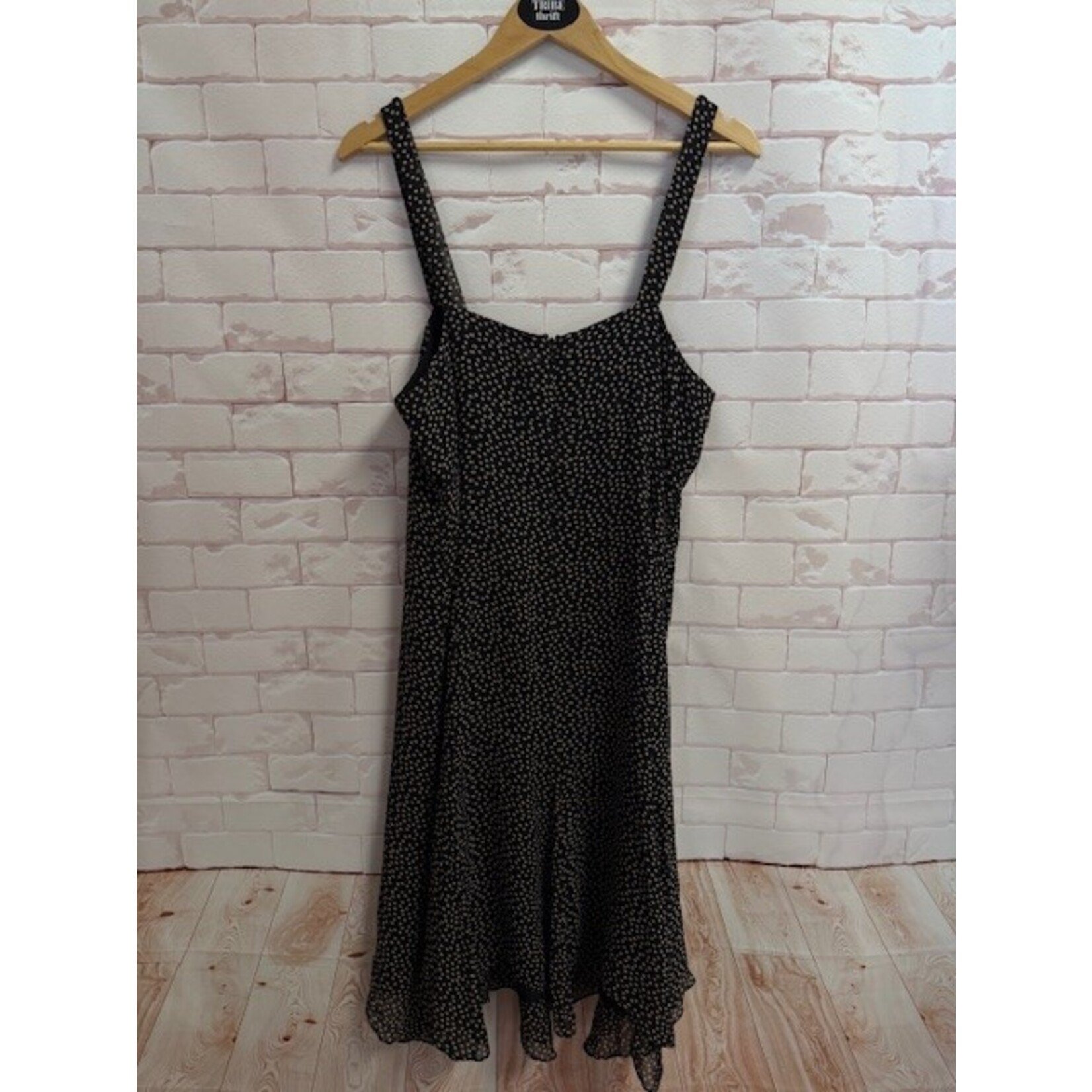 Nine West, Black, Tan, Dress, 16