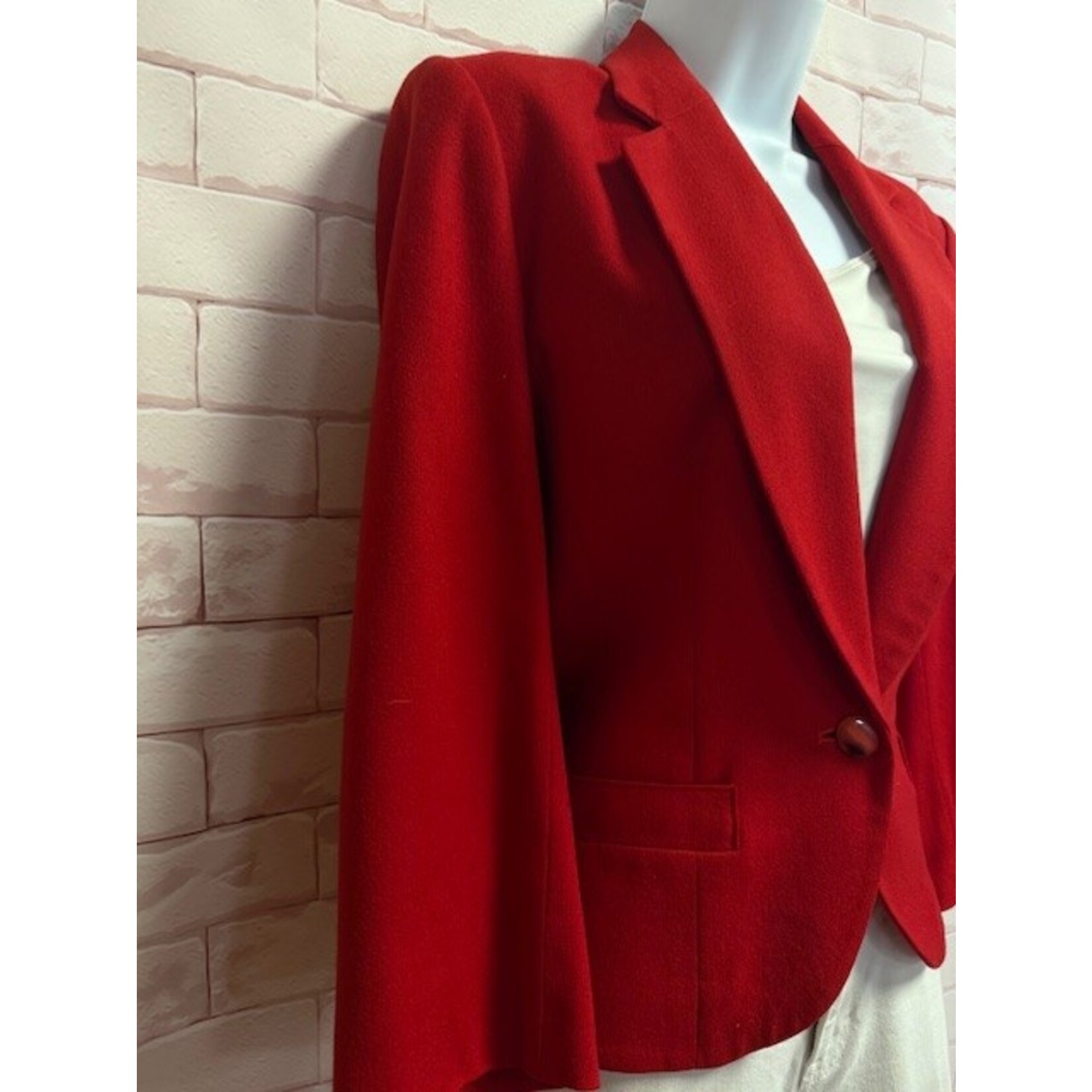 Pendleton, Red, Wool, Blazer, Large