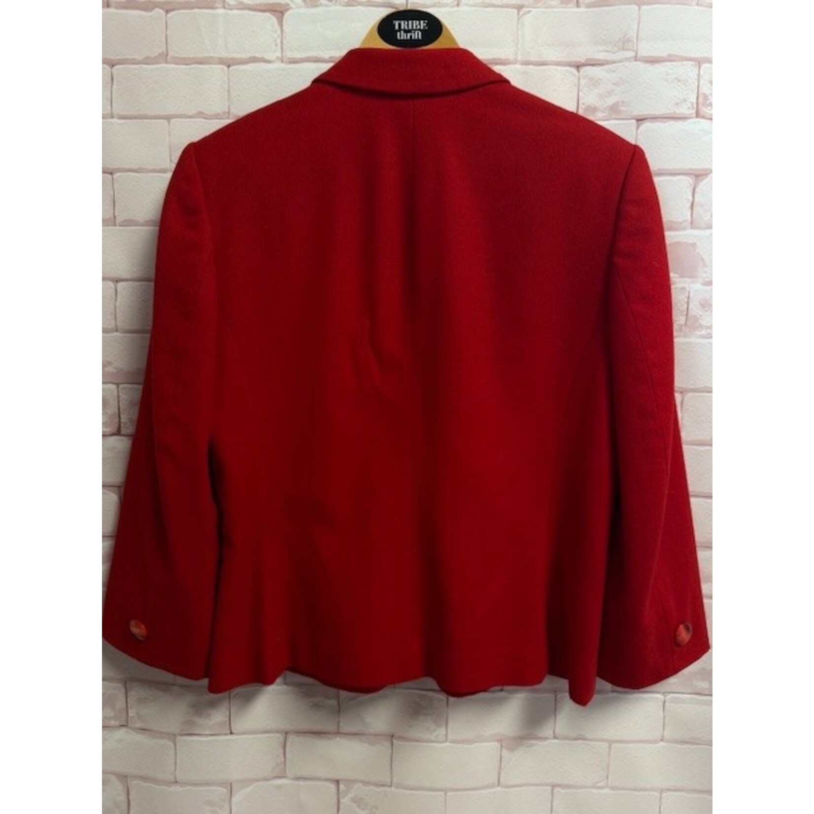 Pendleton, Red, Wool, Blazer, Large