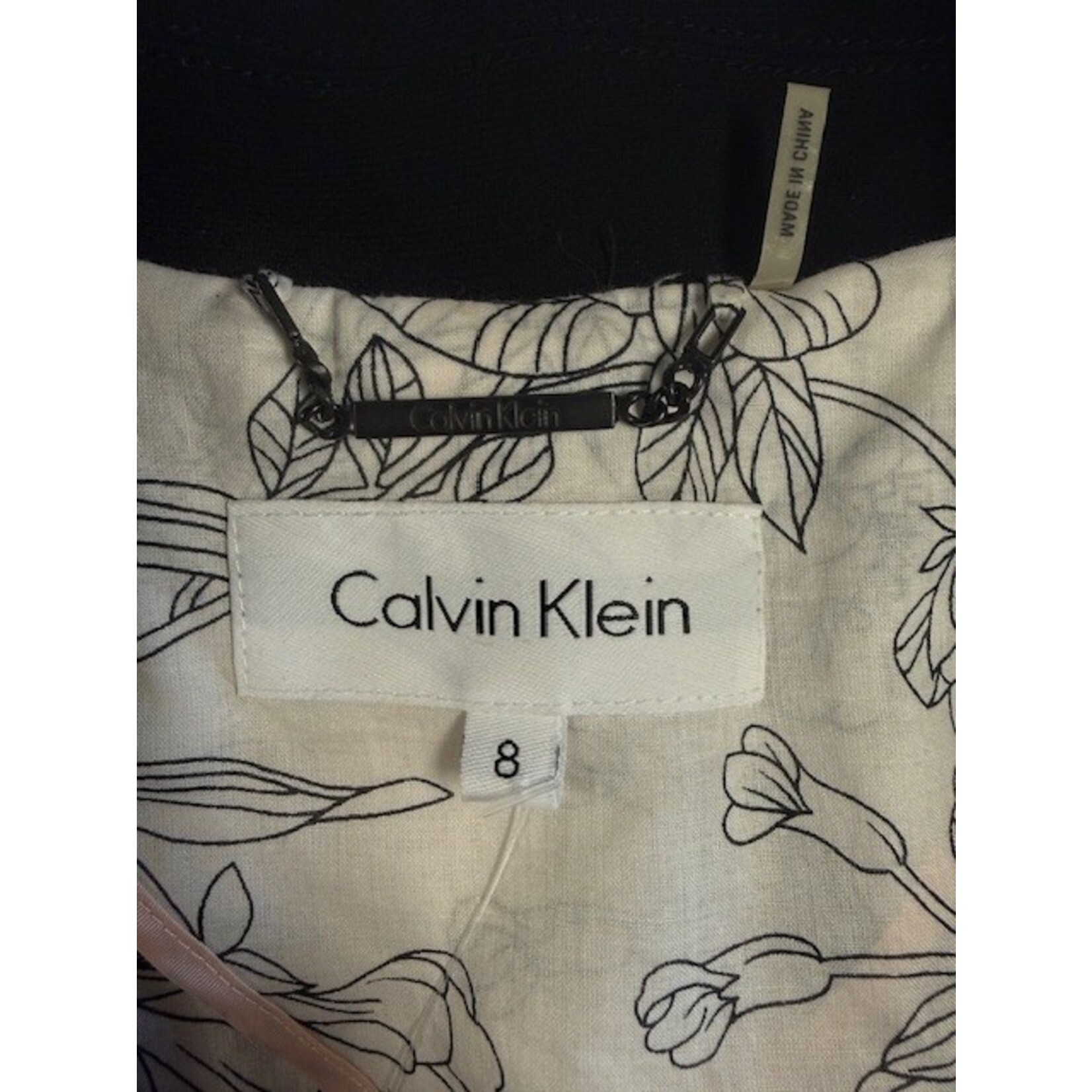 Calvin Klein, Black, Blazer, 8