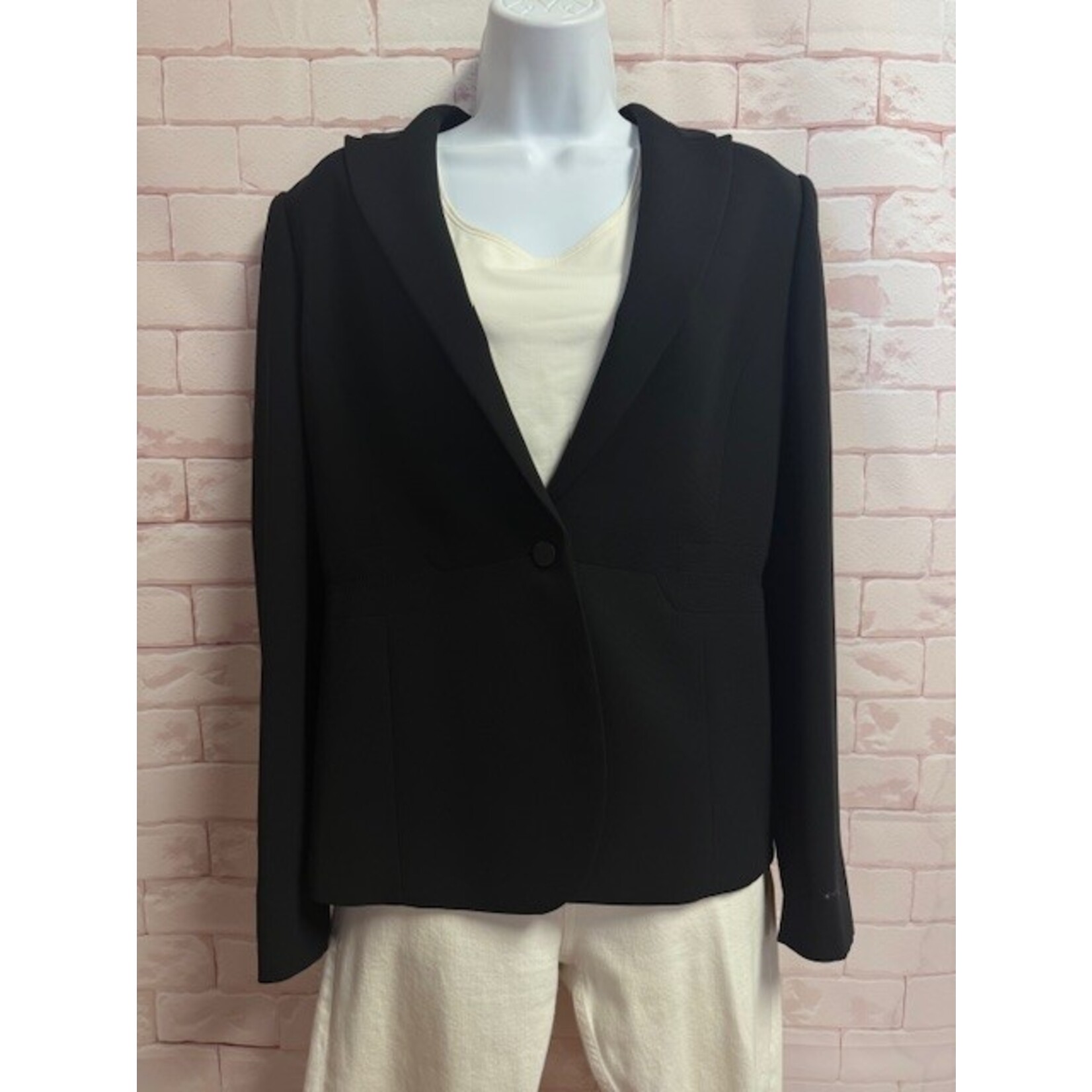 Calvin Klein, Black, Blazer, 8