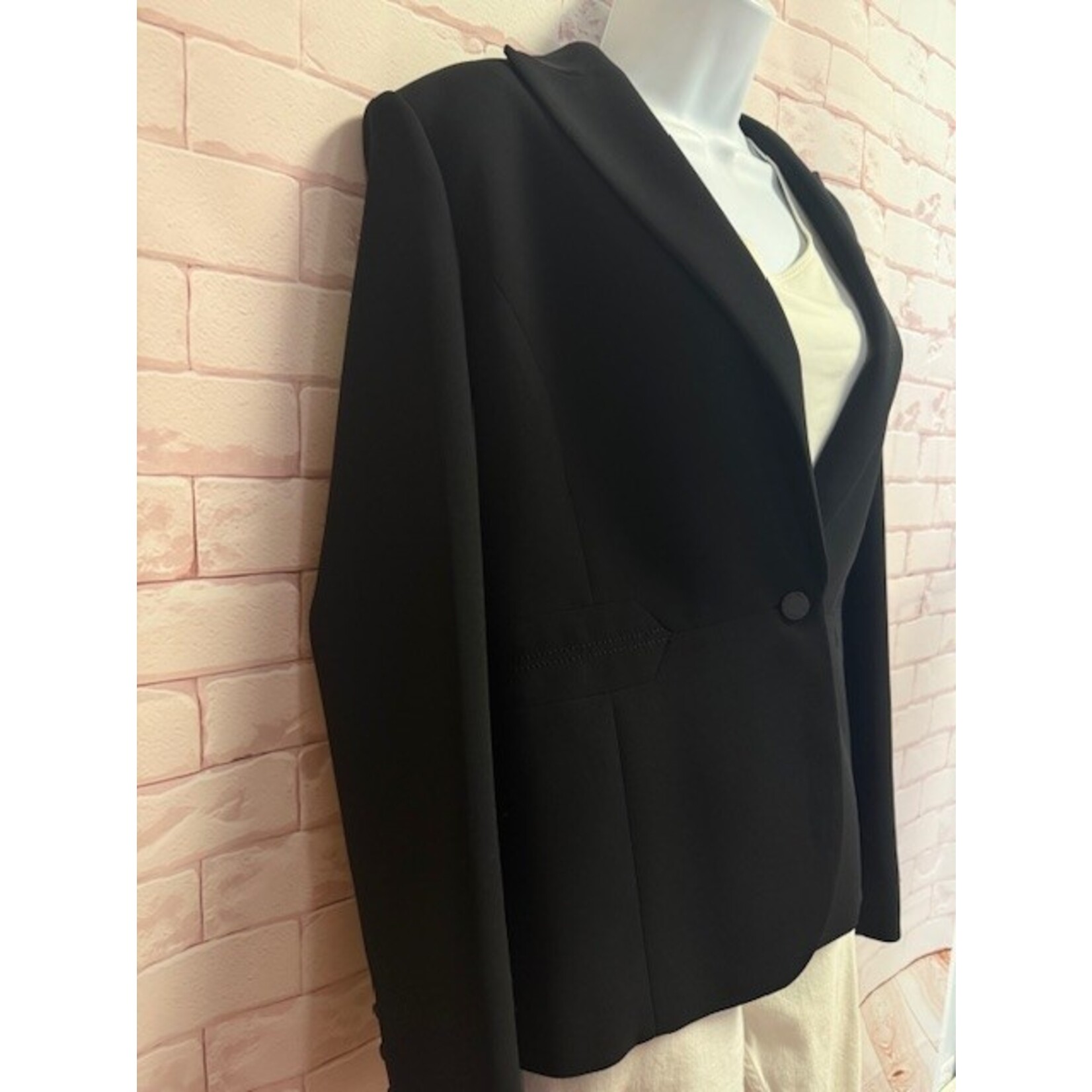 Calvin Klein, Black, Blazer, 8