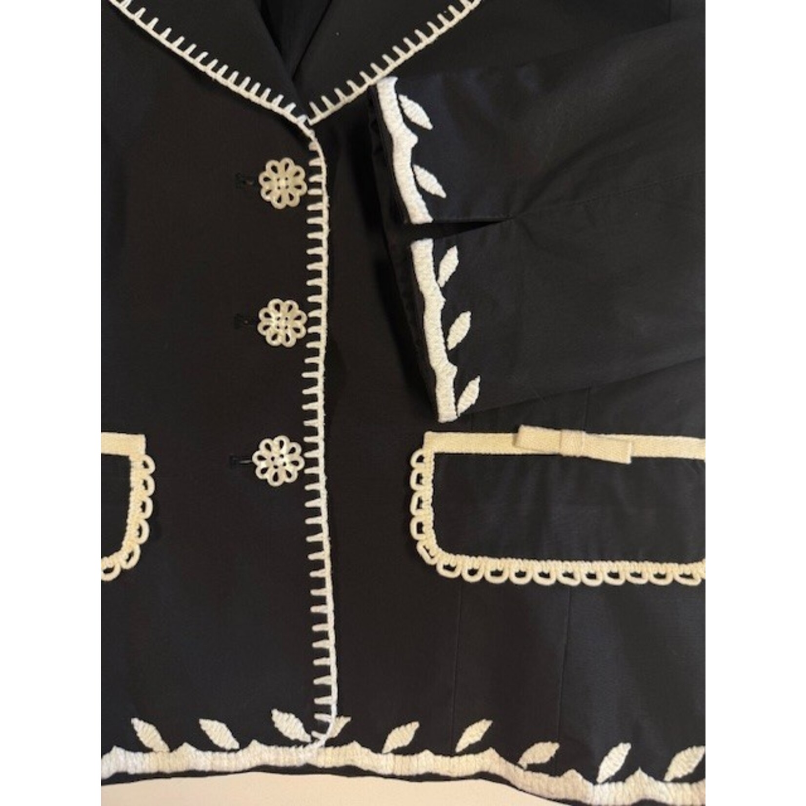 Cynthia Steffe, Black, Cream, Jacket, 6