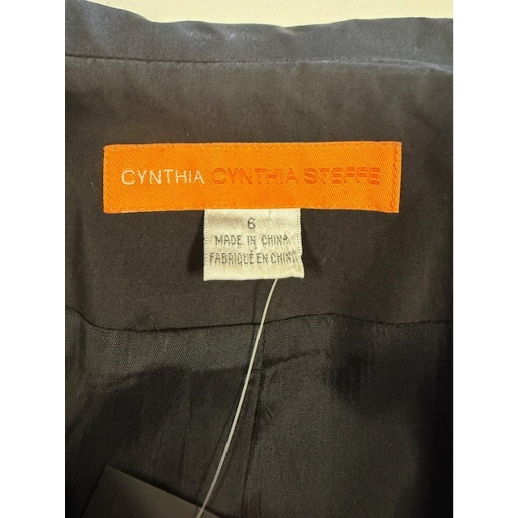 Cynthia Steffe, Black, Cream, Jacket, 6