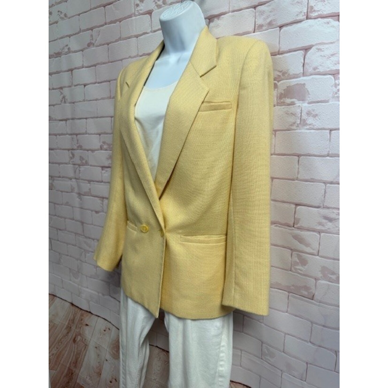 Ashley Brooke, Yellow, Blazer, 6, Vintage