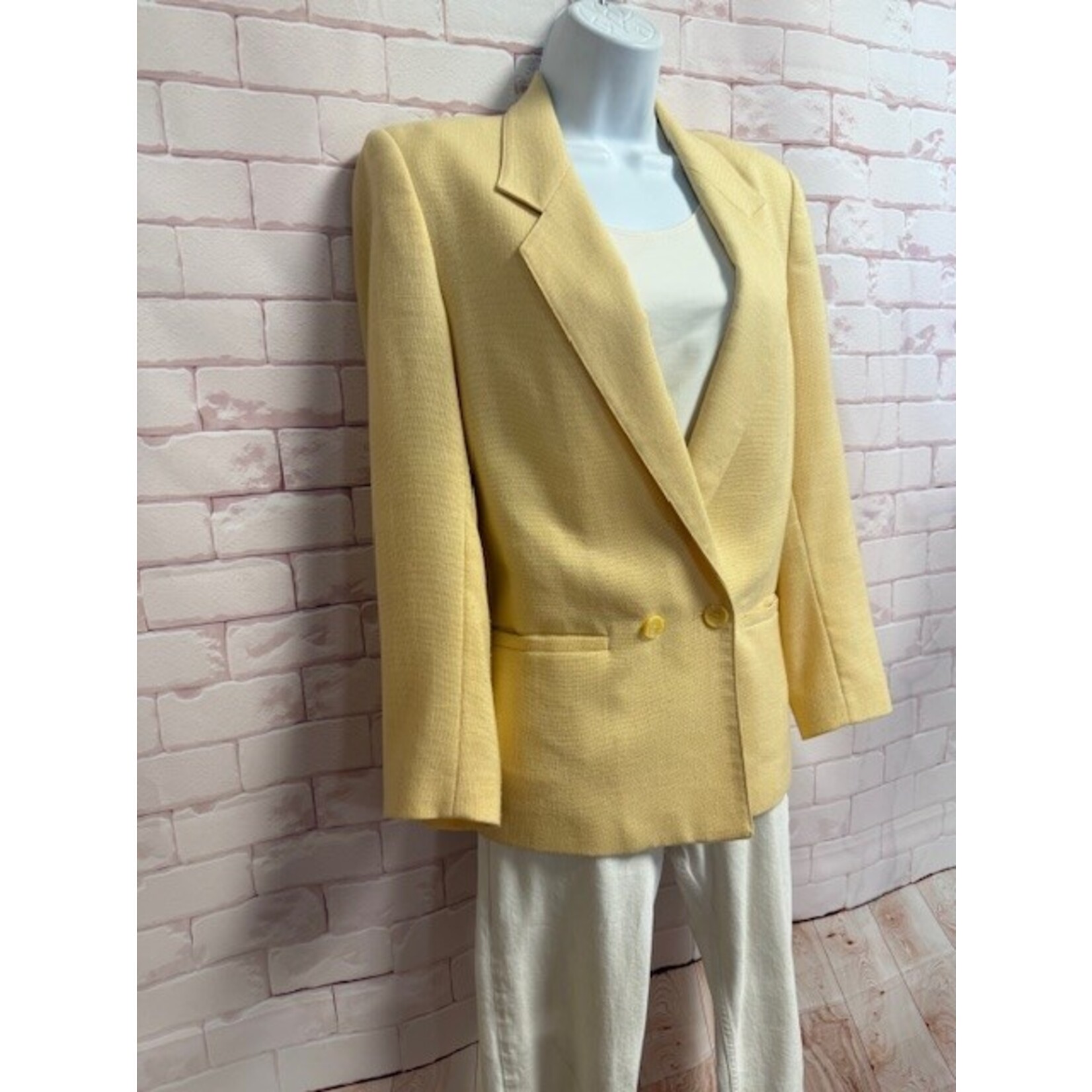 Ashley Brooke, Yellow, Blazer, 6, Vintage