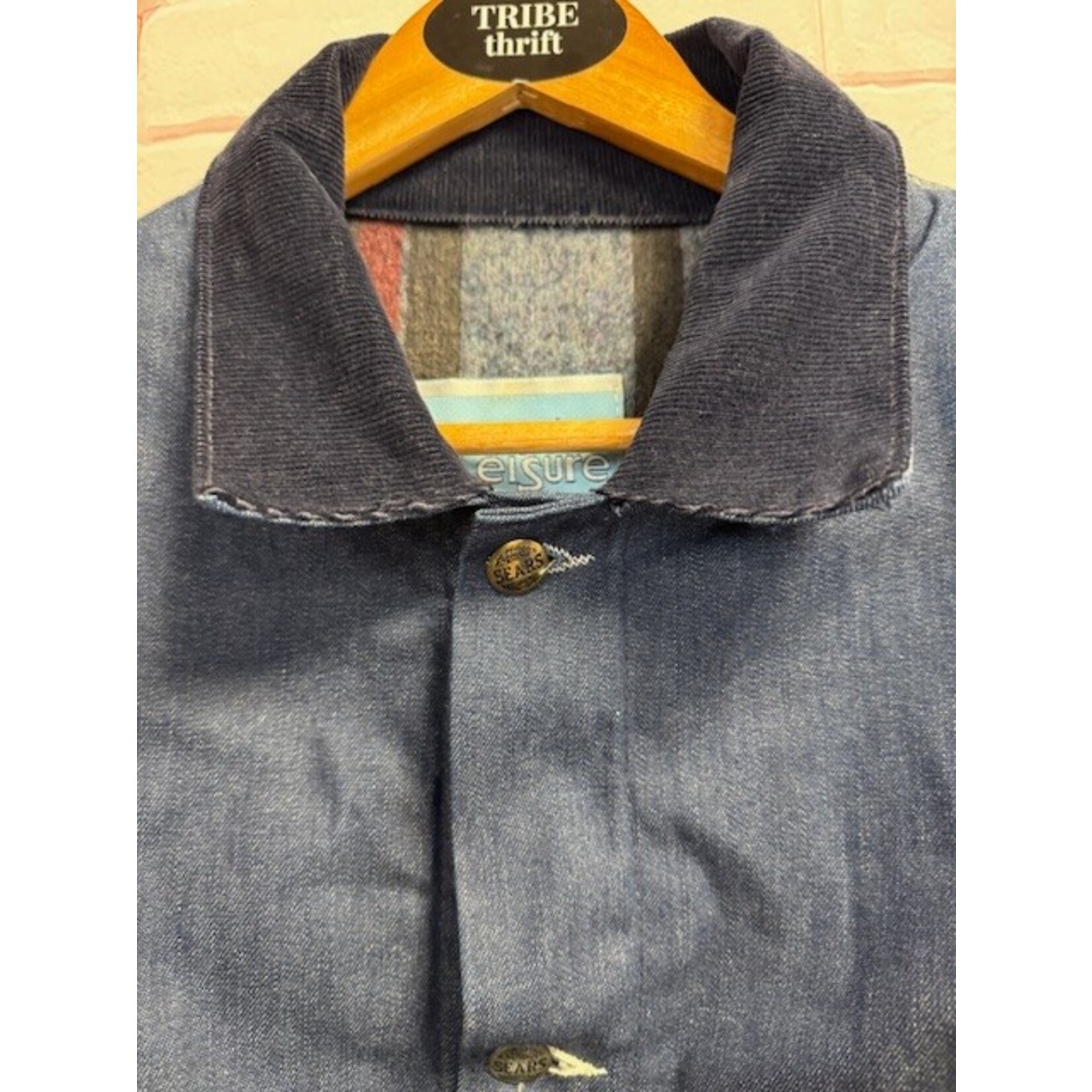 Sears, Vintage 70s, Denim, Jacket, Men's, XL