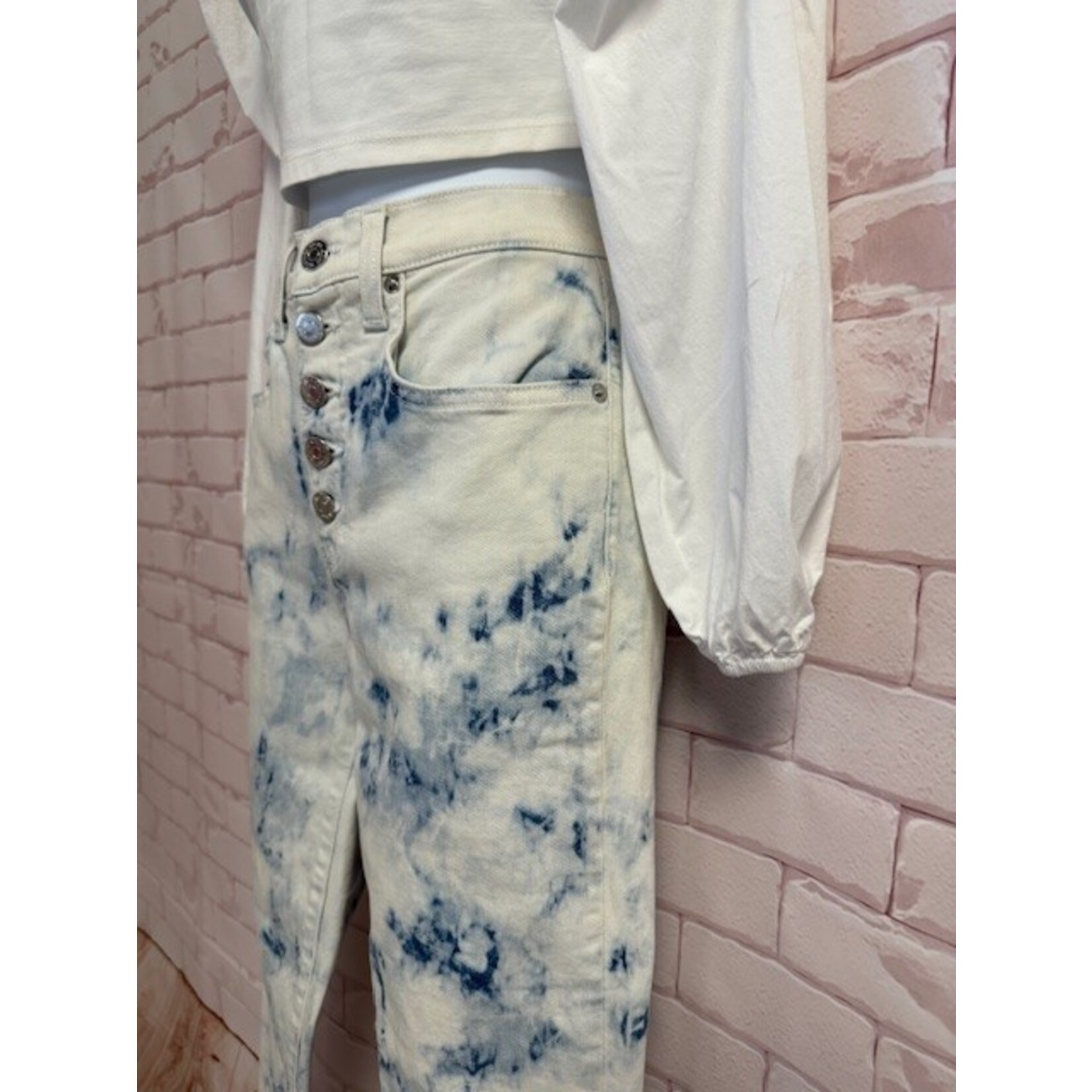 Veronica Beard, White, Blue, Dye, Jeans, 4/27