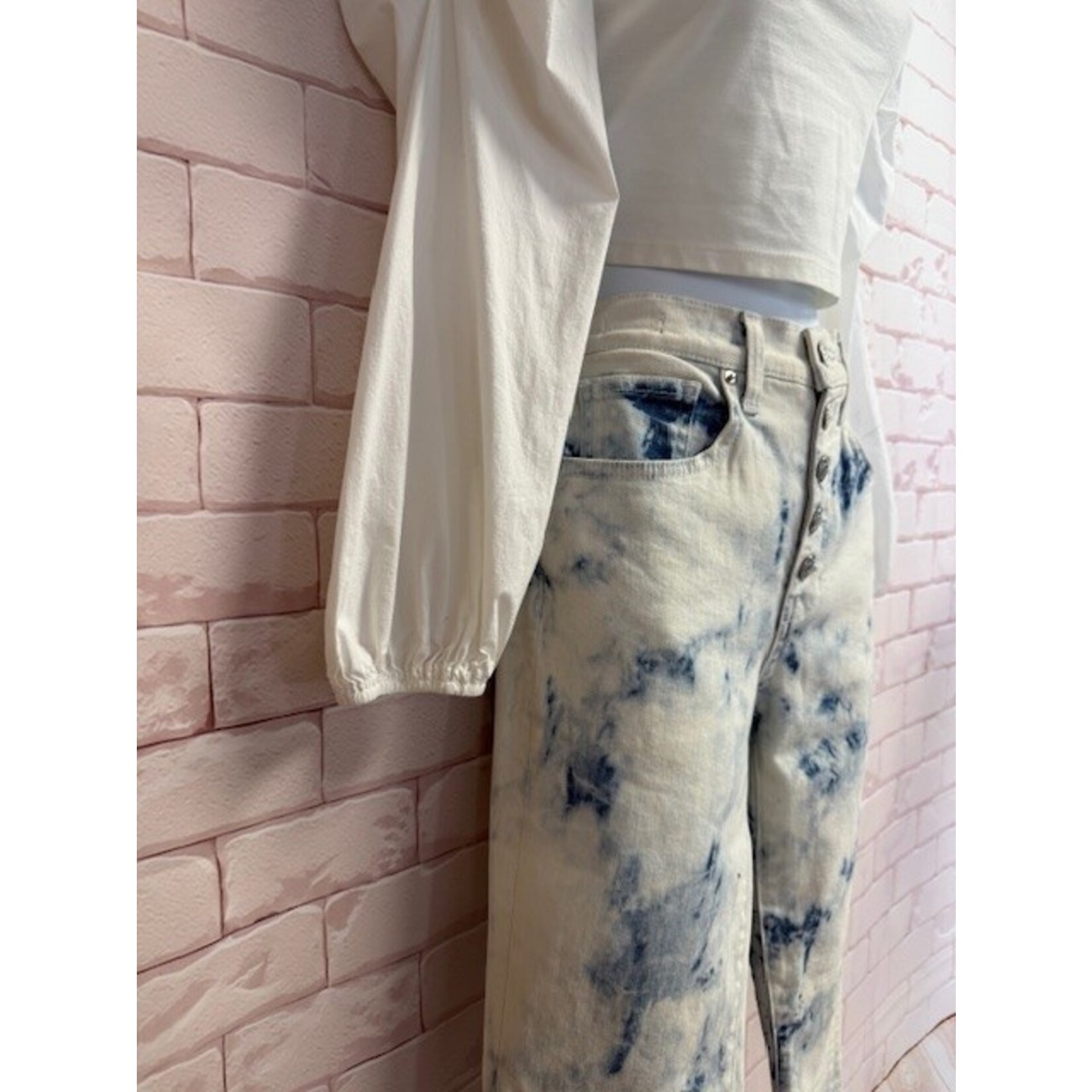 Veronica Beard, White, Blue, Dye, Jeans, 4/27