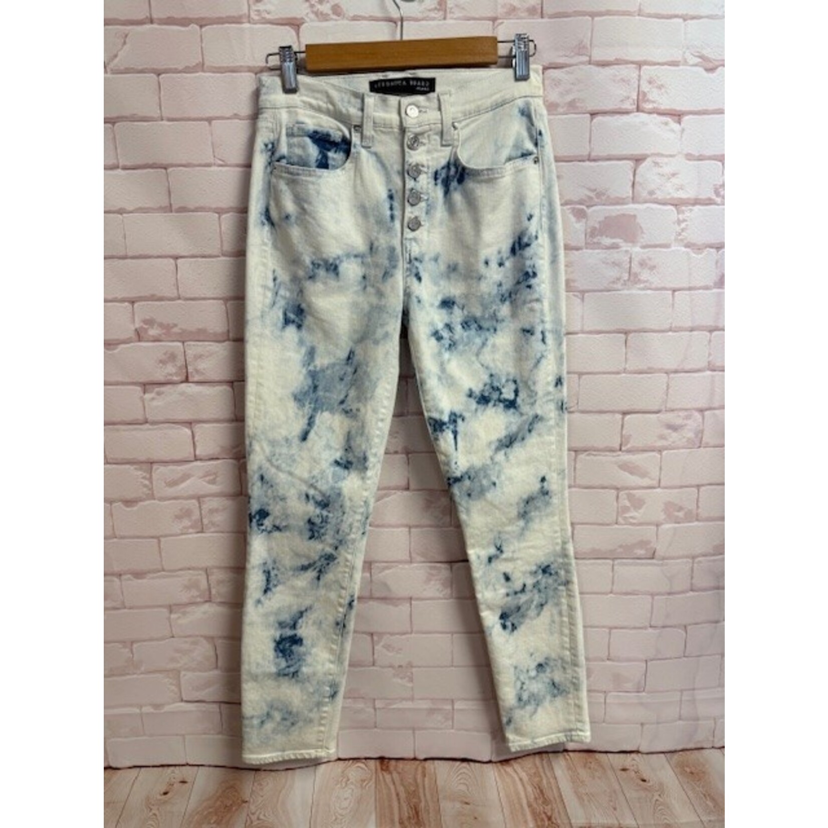 Veronica Beard, White, Blue, Dye, Jeans, 4/27