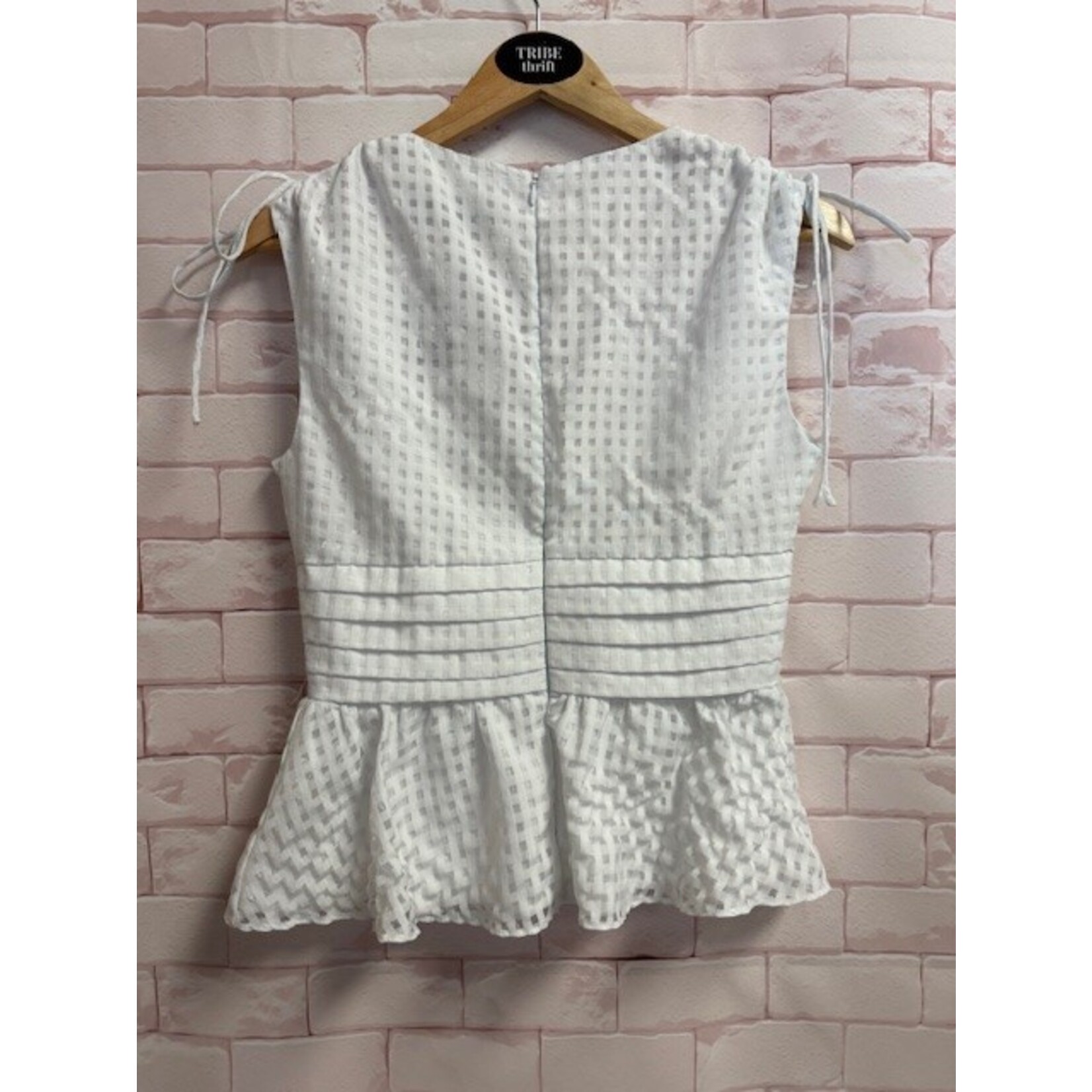 Amanda Uprichard, White, Sleeveless, Top, M