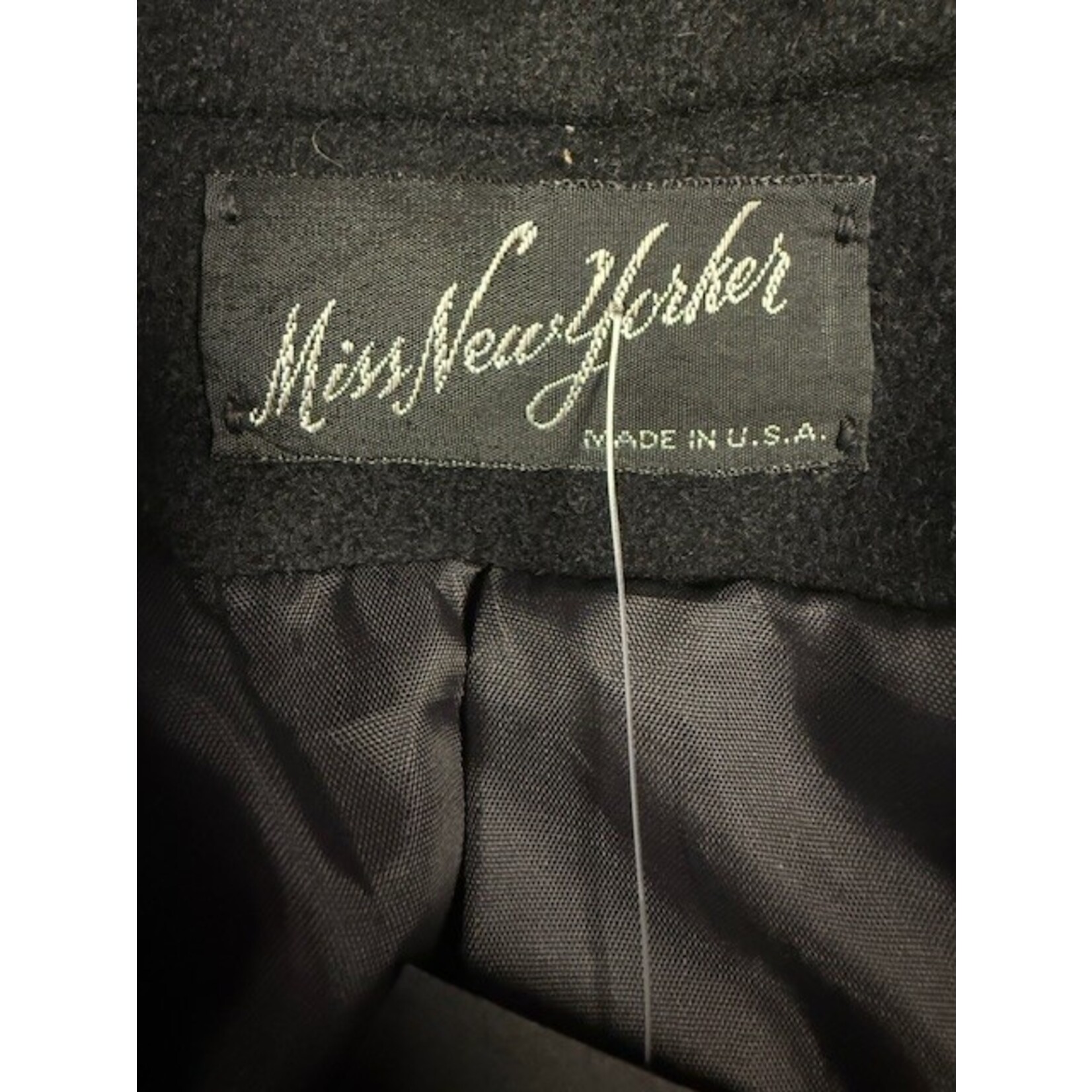 VINTAGE, Miss New Yorker, Black, Wool, Coat, 10