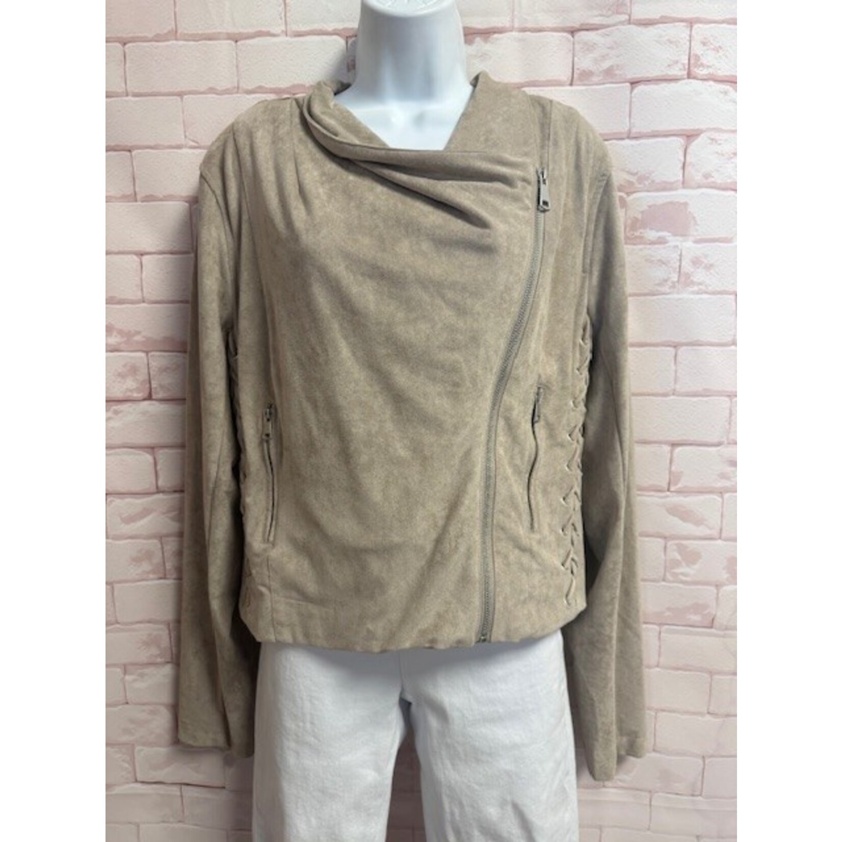 Anna Cai, Beige, Jacket, Large