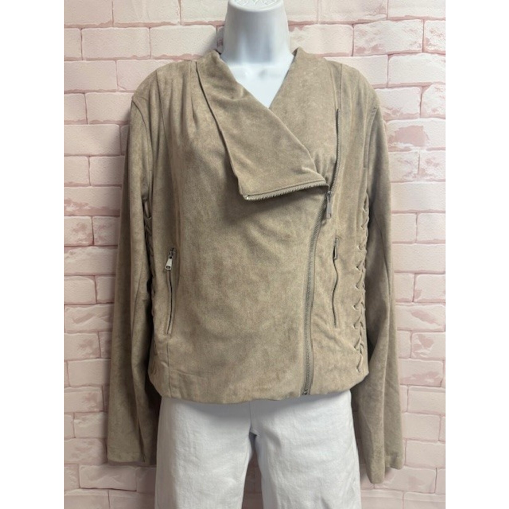 Anna Cai, Beige, Jacket, Large