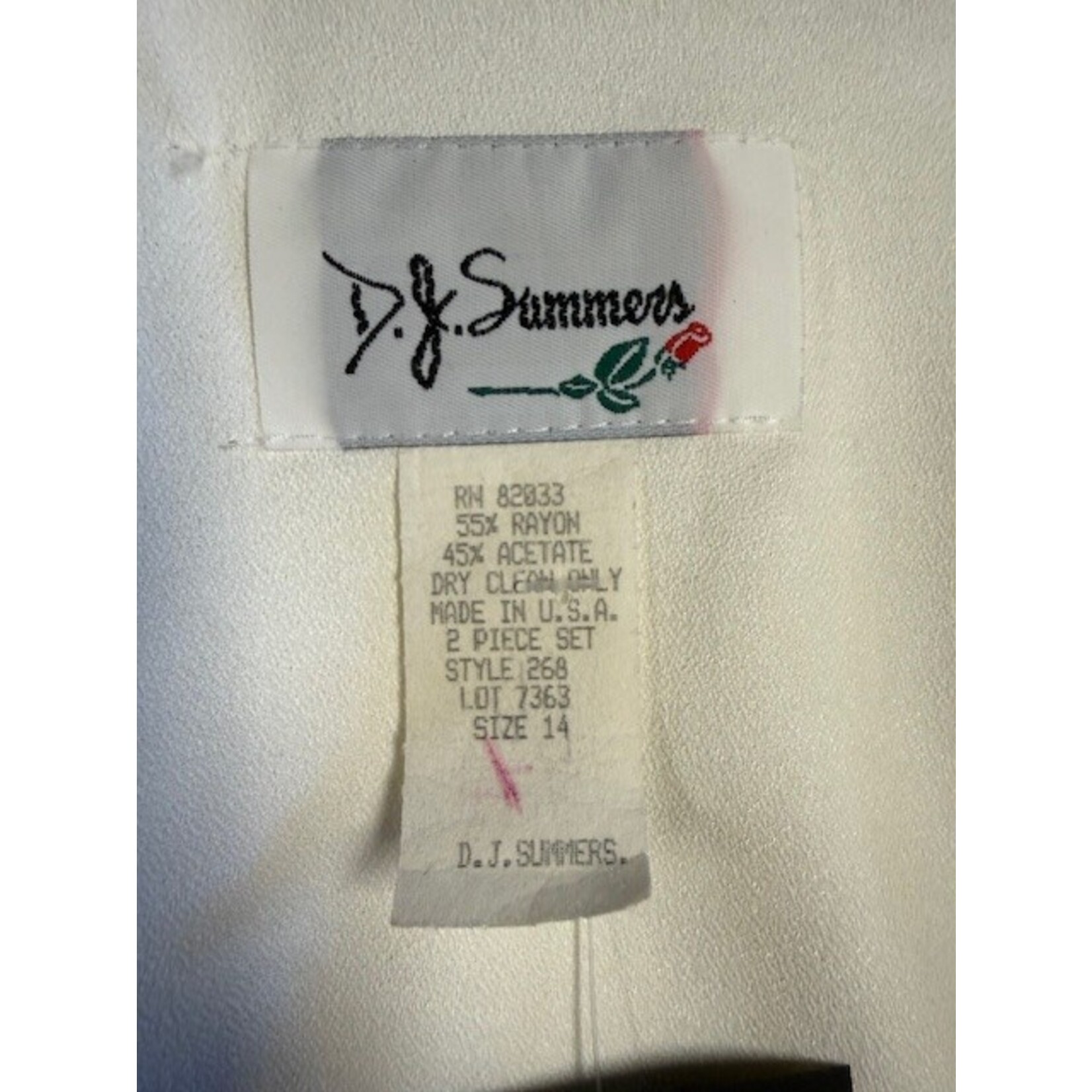 DJ Summers, White and Black,  14, Jacket, VINTAGE