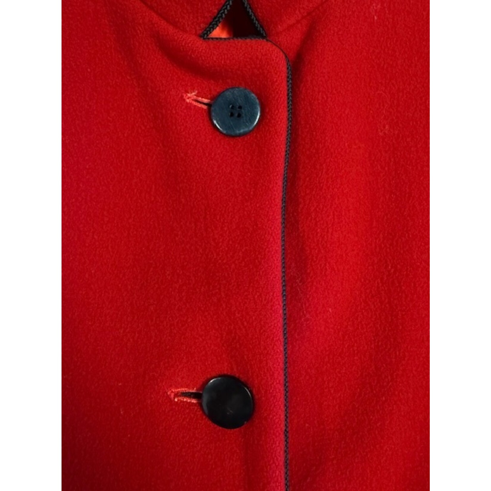 Ilie Wacs, Montaldo, Red, Long Coat, 12, VINTAGE