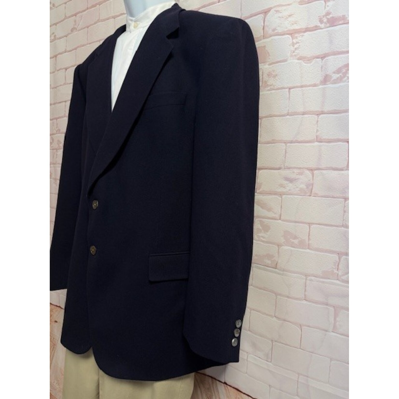 Alan Lebow, Cashmere, Navy, Blazer, Men's, 49L