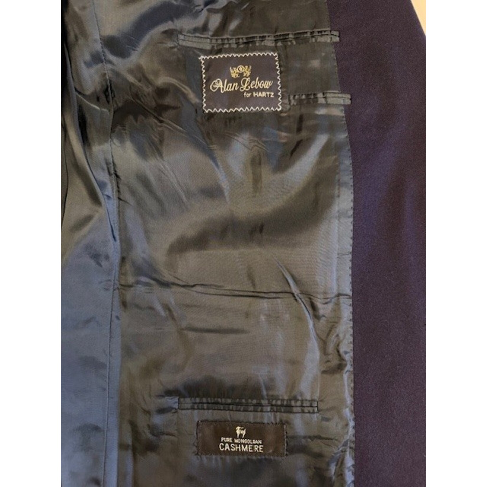 Alan Lebow, Cashmere, Navy, Blazer, Men's, 49L