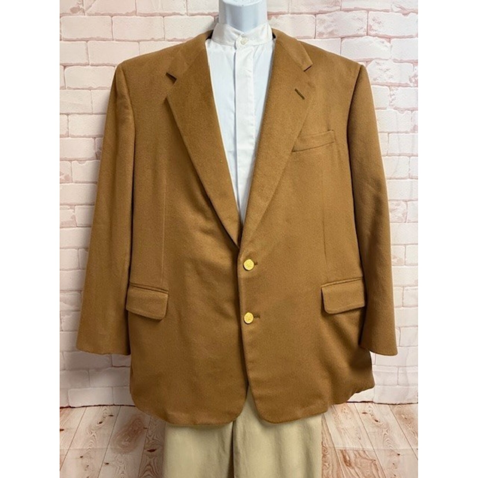Filo A Mano, Tom James, Holland & Sherry, Camel, Cashmere, Blazer, Men's, 50L