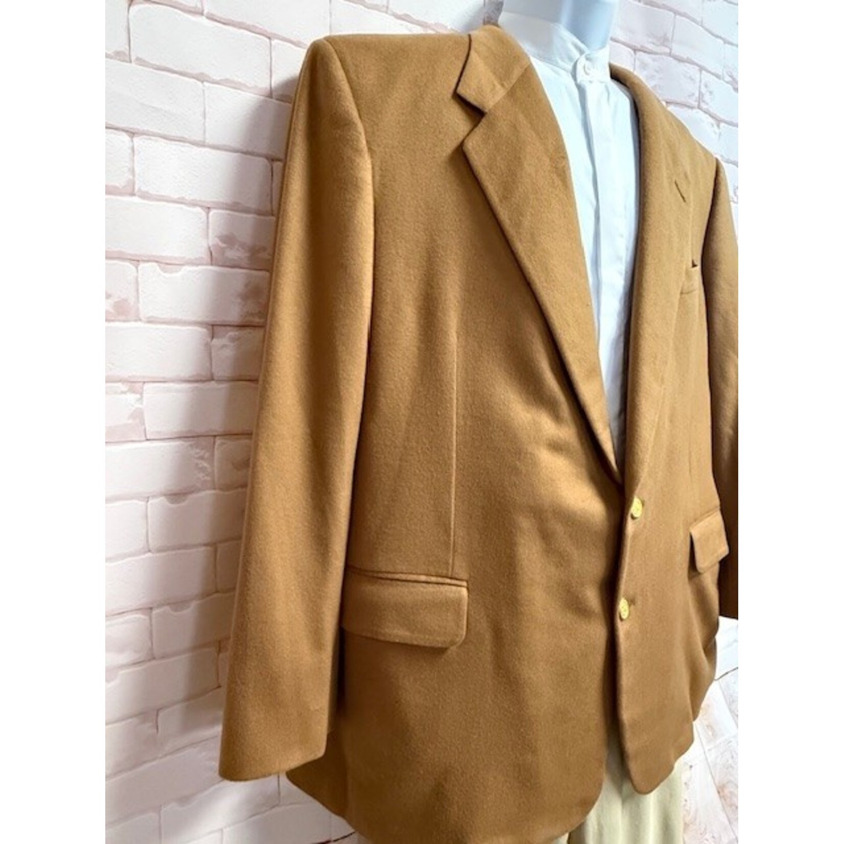 Filo A Mano, Tom James, Holland & Sherry, Camel, Cashmere, Blazer, Men's, 50L