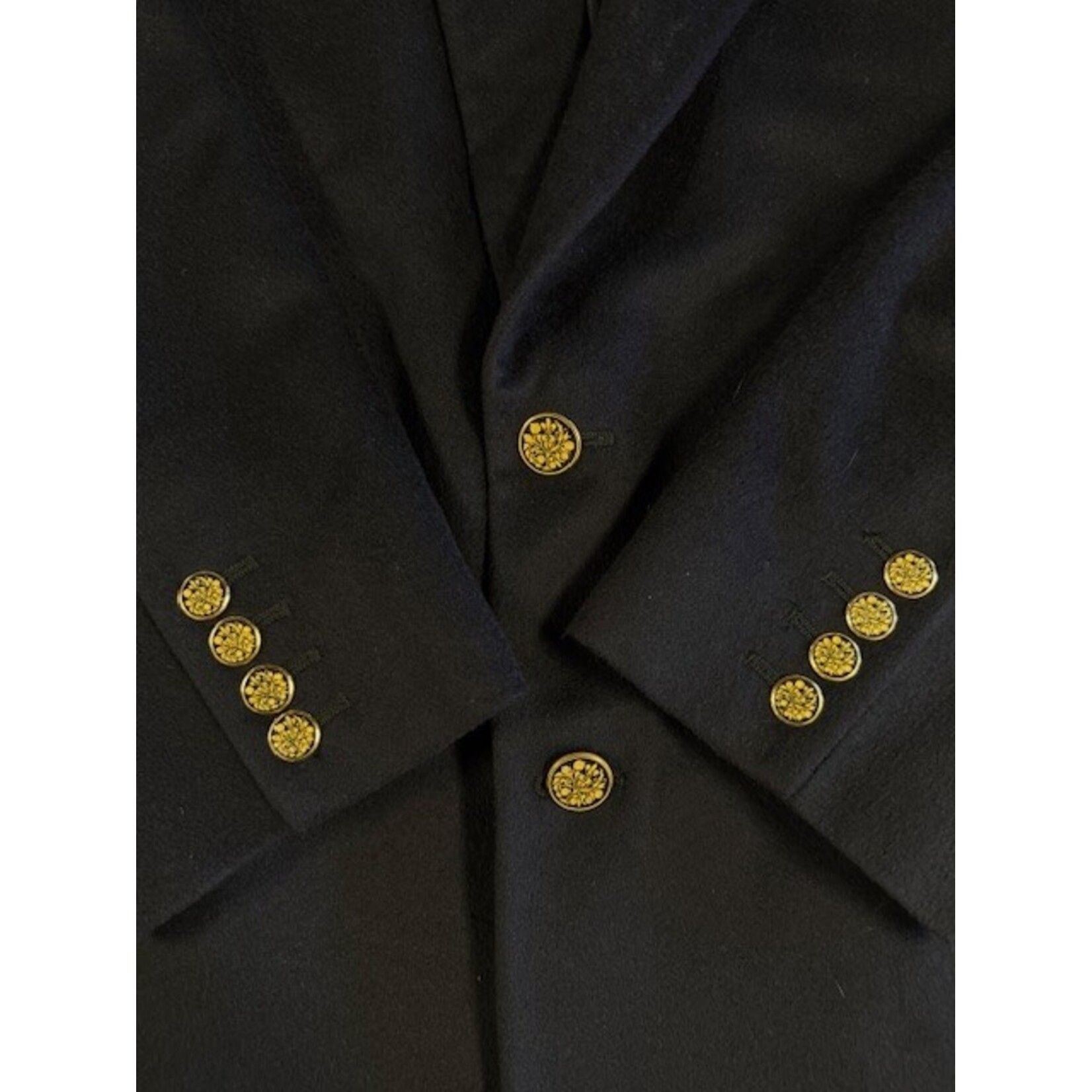 Filo A Mano, Tom James, Holland & Sherry, Black, Cashmere, Blazer, Men's, 50L