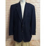 Royal Classic, Tom James, Black, Blue, Blazer, Men's, 48R