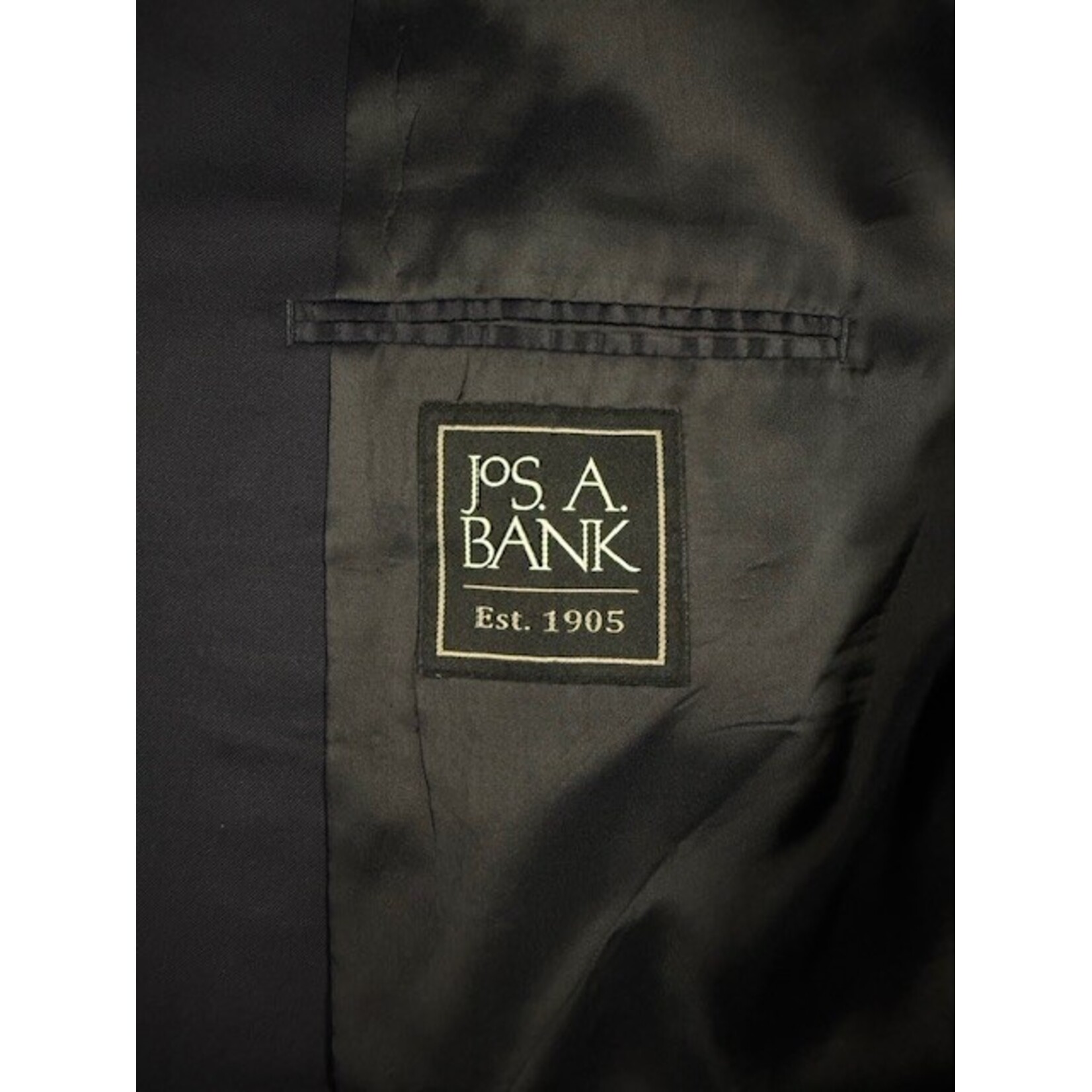 Jos A. Bank, Navy, Blazer, Men's, 48L