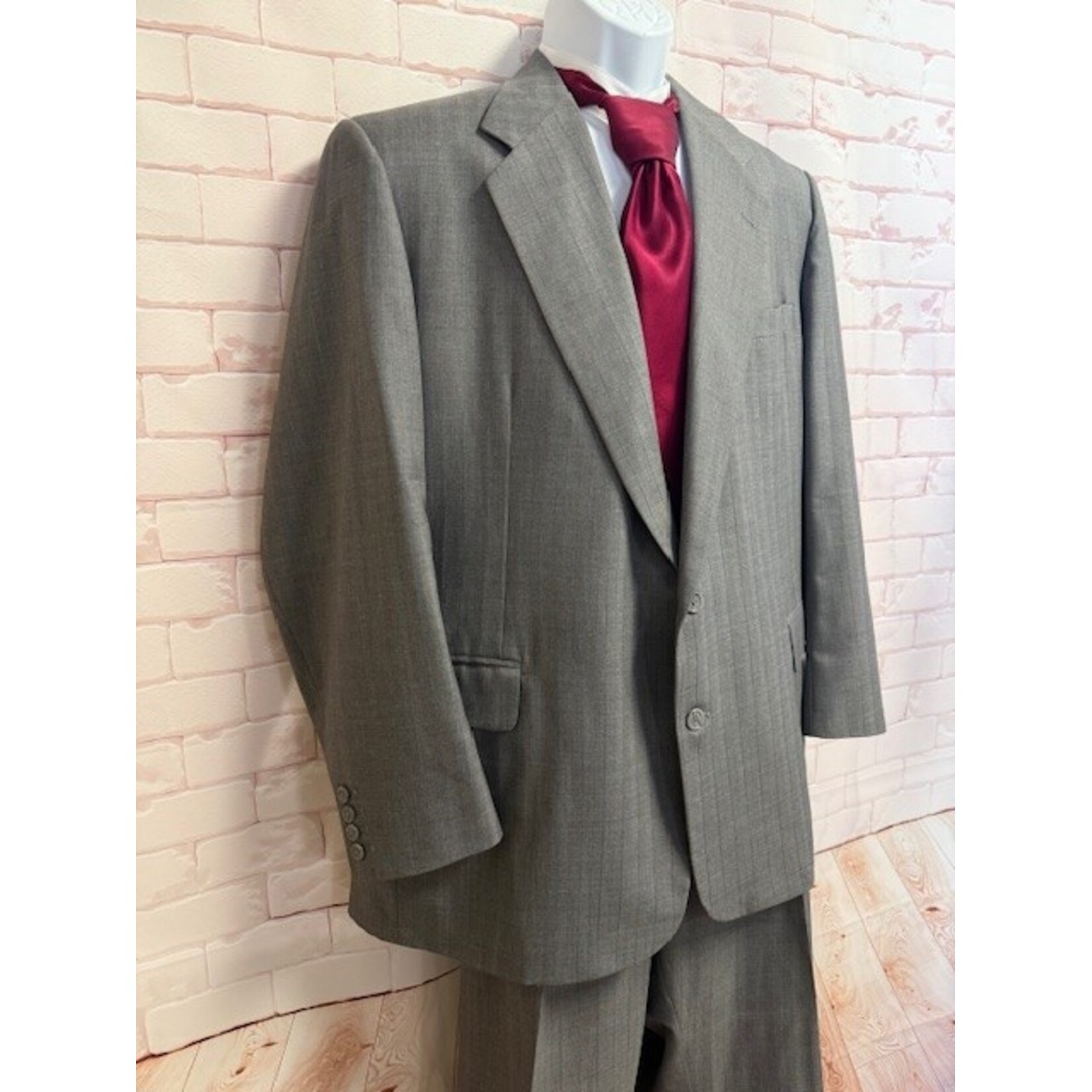 Royal Classic, Tom James, Gray, Suit, Men's, 50L / 42x31