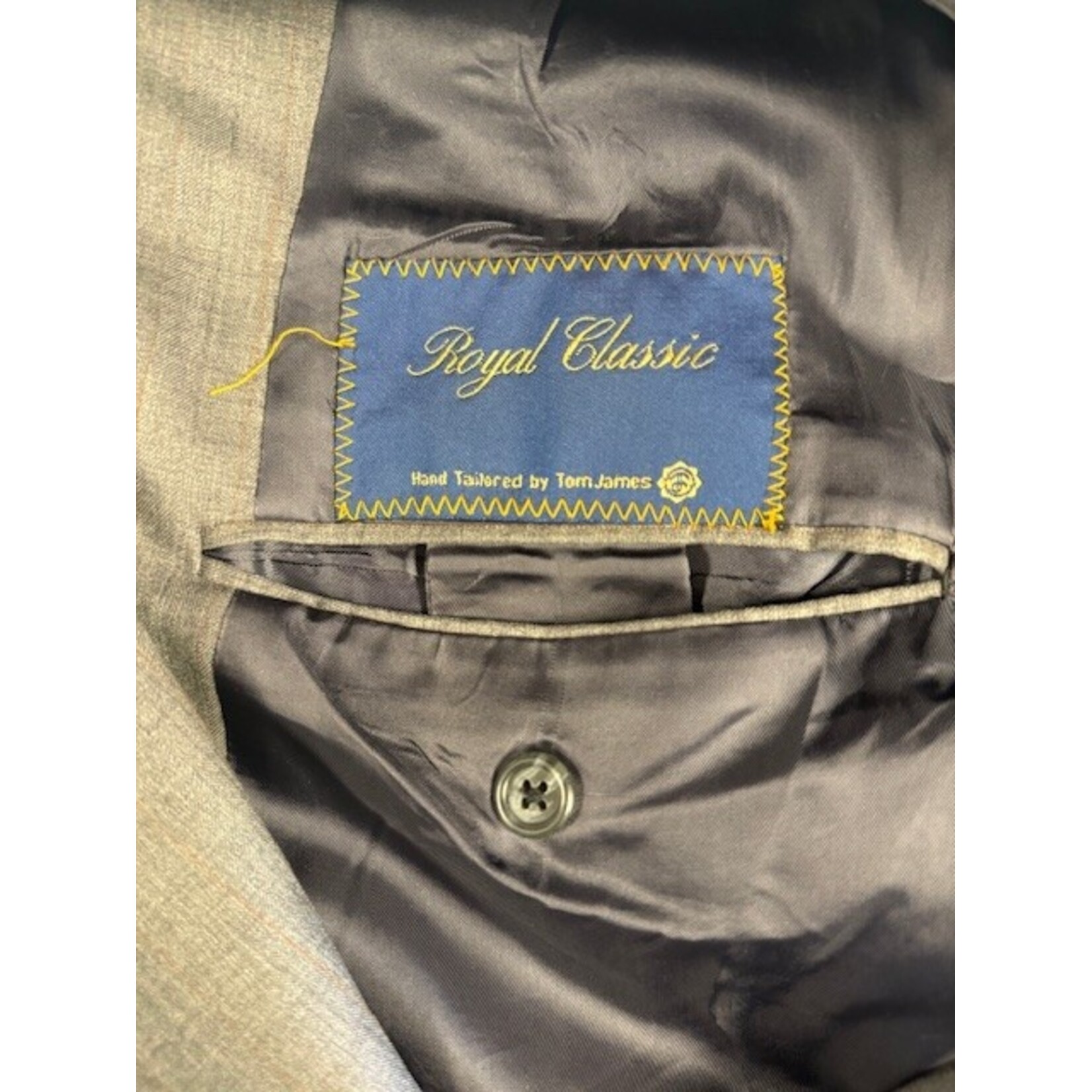 Royal Classic, Tom James, Gray, Suit, Men's, 50L / 42x31