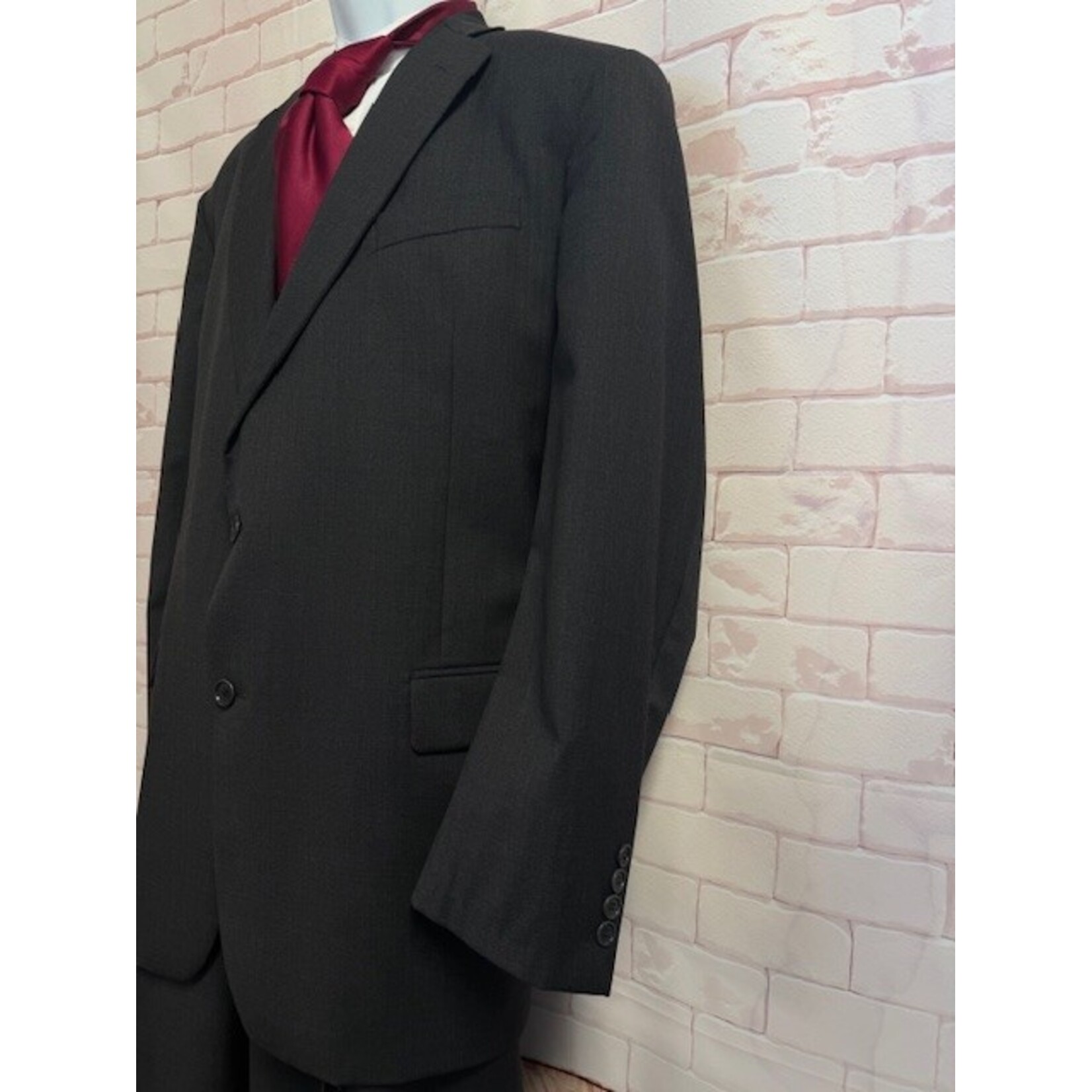 Brooks Brothers, Trabaldo Togna 1840, Estrado, Gray, Suit, Men's, 50L / 44x29.5