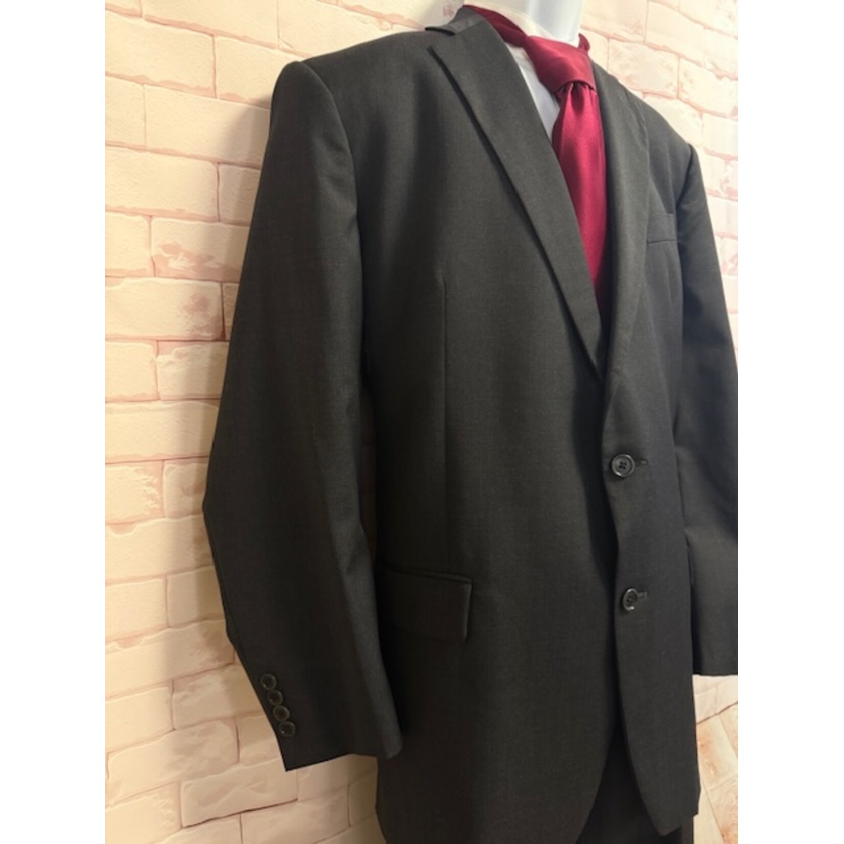 Brooks Brothers, Trabaldo Togna 1840, Estrado, Gray, Suit, Men's, 50L / 44x29.5