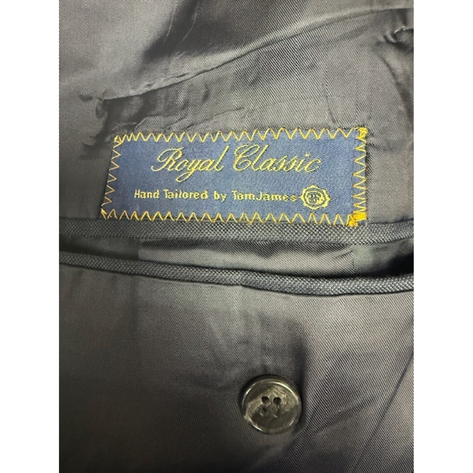 Royal Classic, Tom James, Navy, Suit, Men's, 48L / 40x31