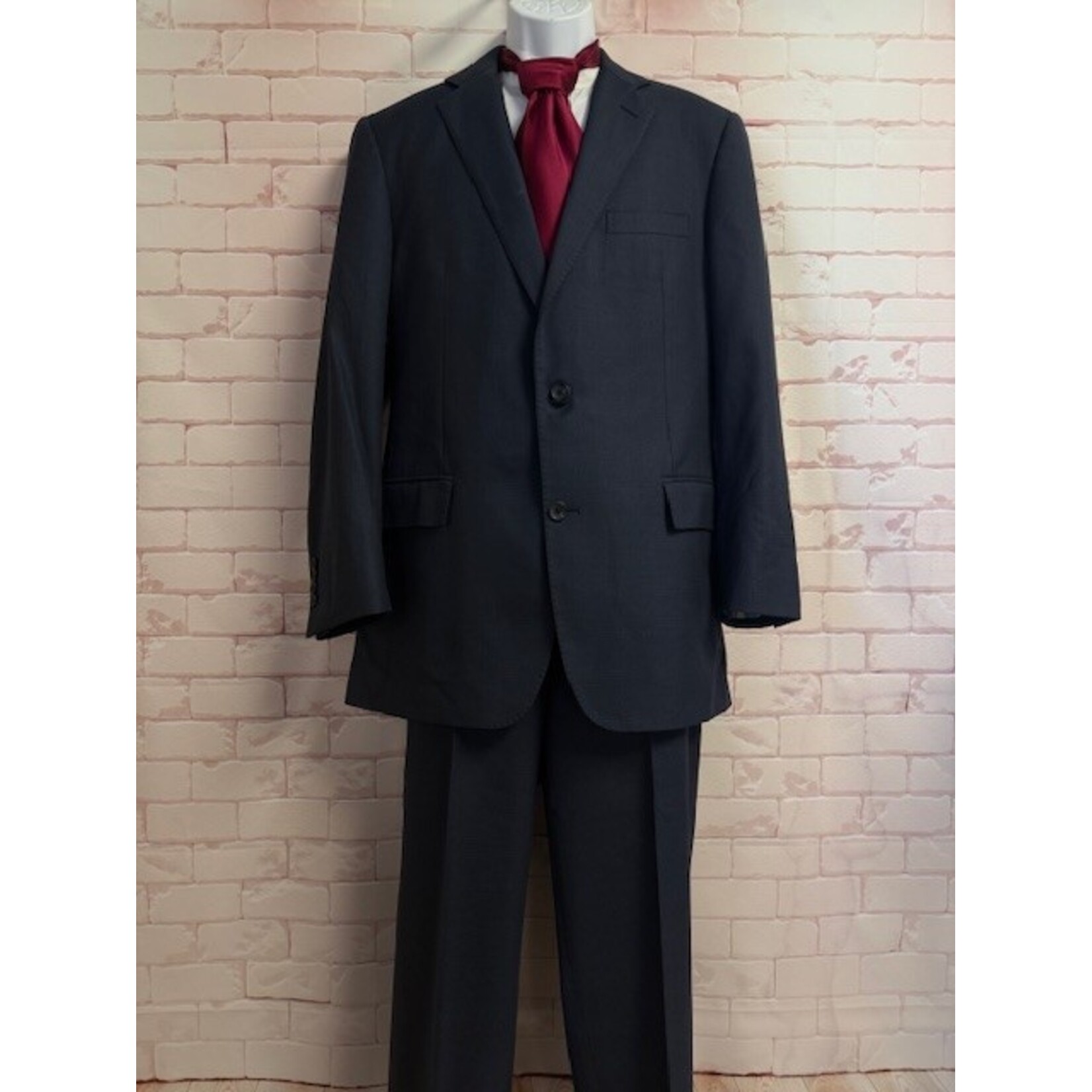 Brooks Brothers, Navy, Window Payne, Suit, 44R / 36x40