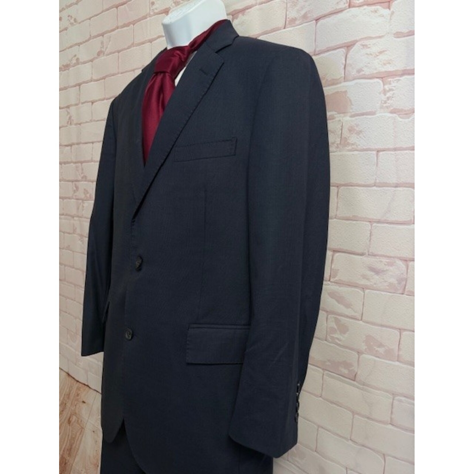 Brooks Brothers, Navy, Window Payne, Suit, 44R / 36x40