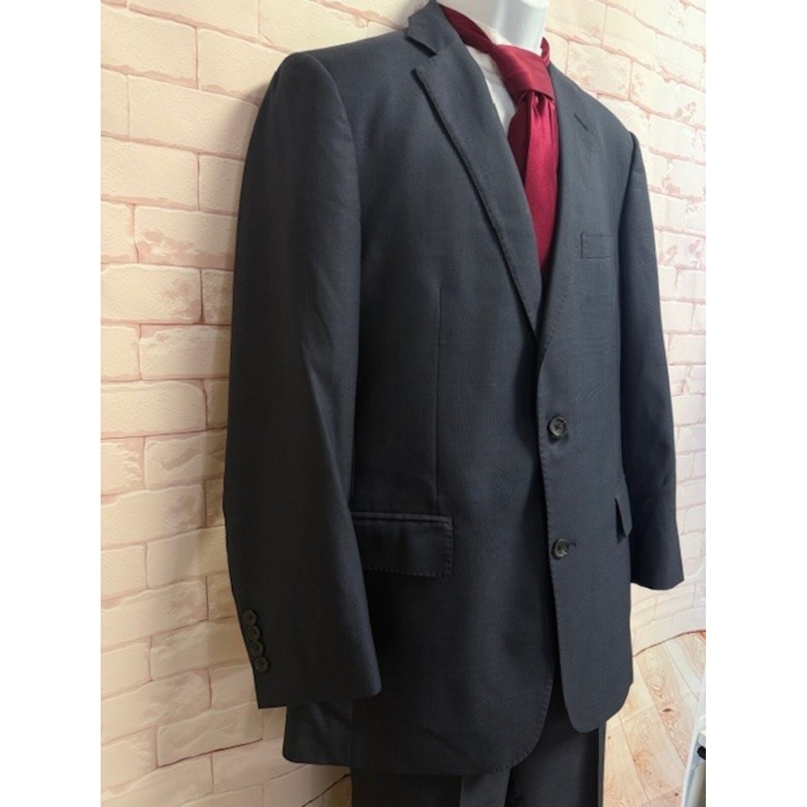 Brooks Brothers, Navy, Window Payne, Suit, 44R / 36x40