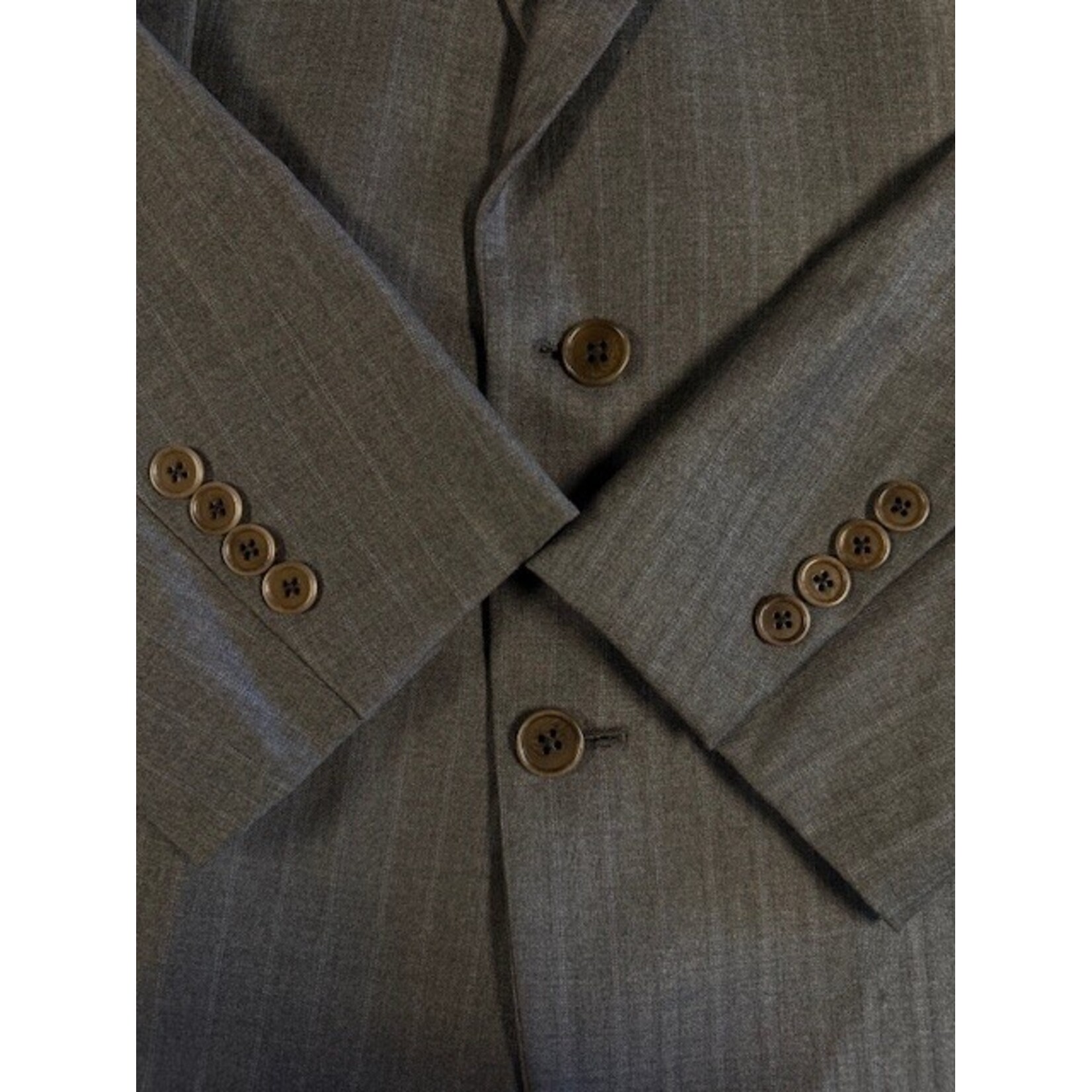 Brooks Brothers, Saxxon, Gray, Suit, 44R / 37x41
