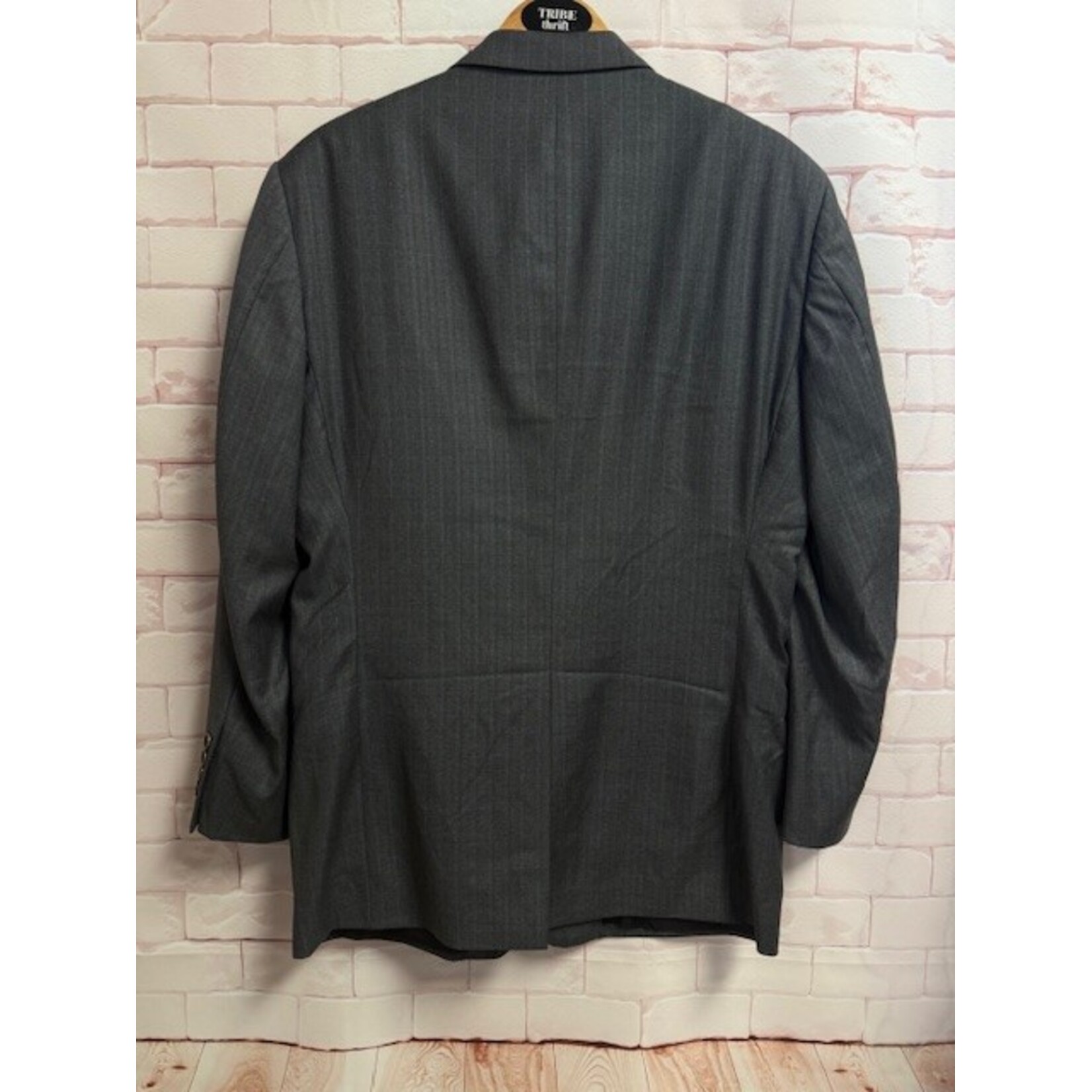 Brooks Brothers, Saxxon, Gray, Suit, 44R / 37x41