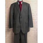 Brooks Brothers, Saxxon, Gray, Suit, 44R / 37x41