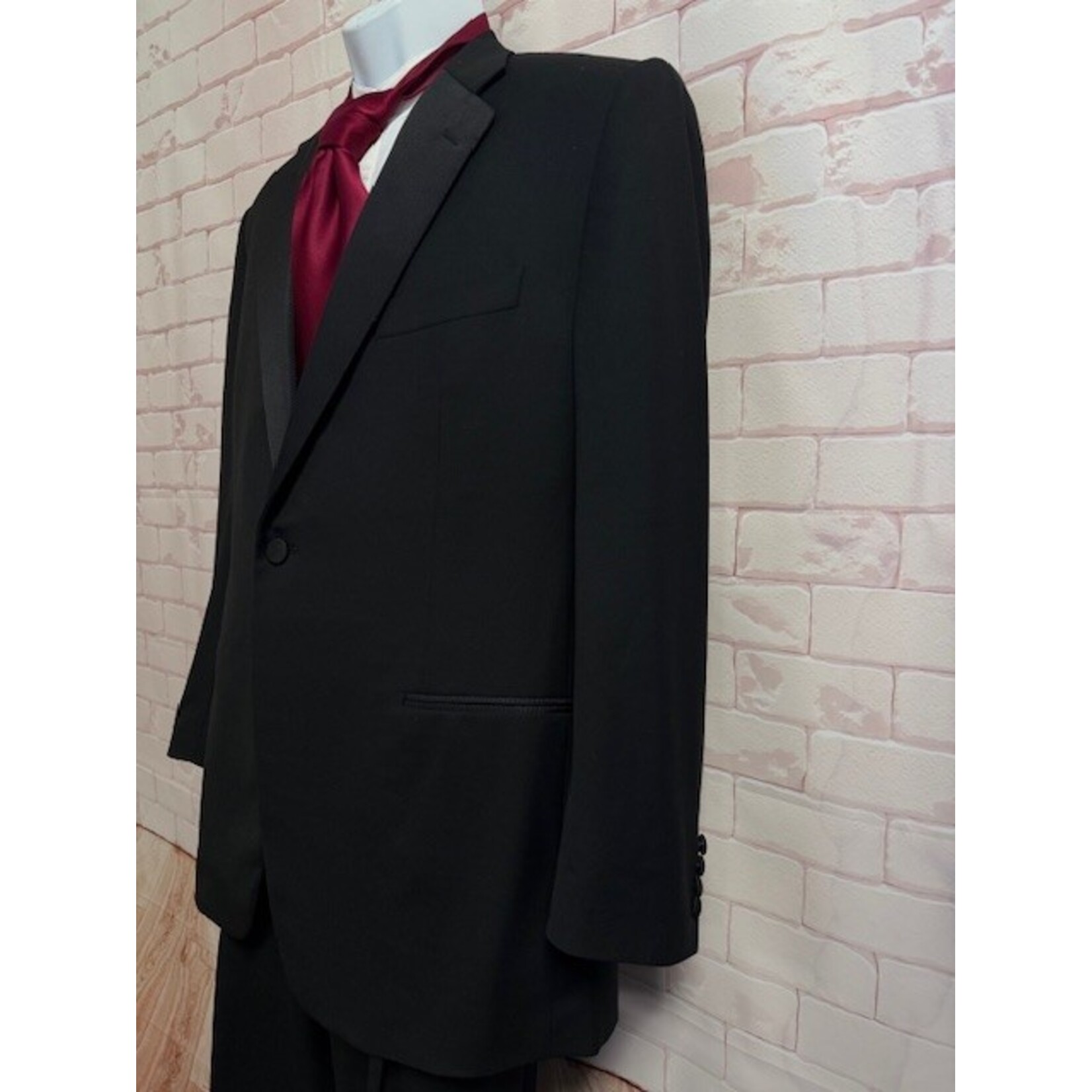 Corneliani, Black, Tuxedo, 44R / 38x42.5