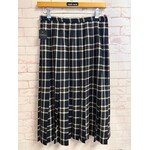 Pendleton, Navy, Orange, Yellow, Tratan, Skirt, 14, VINTAGE